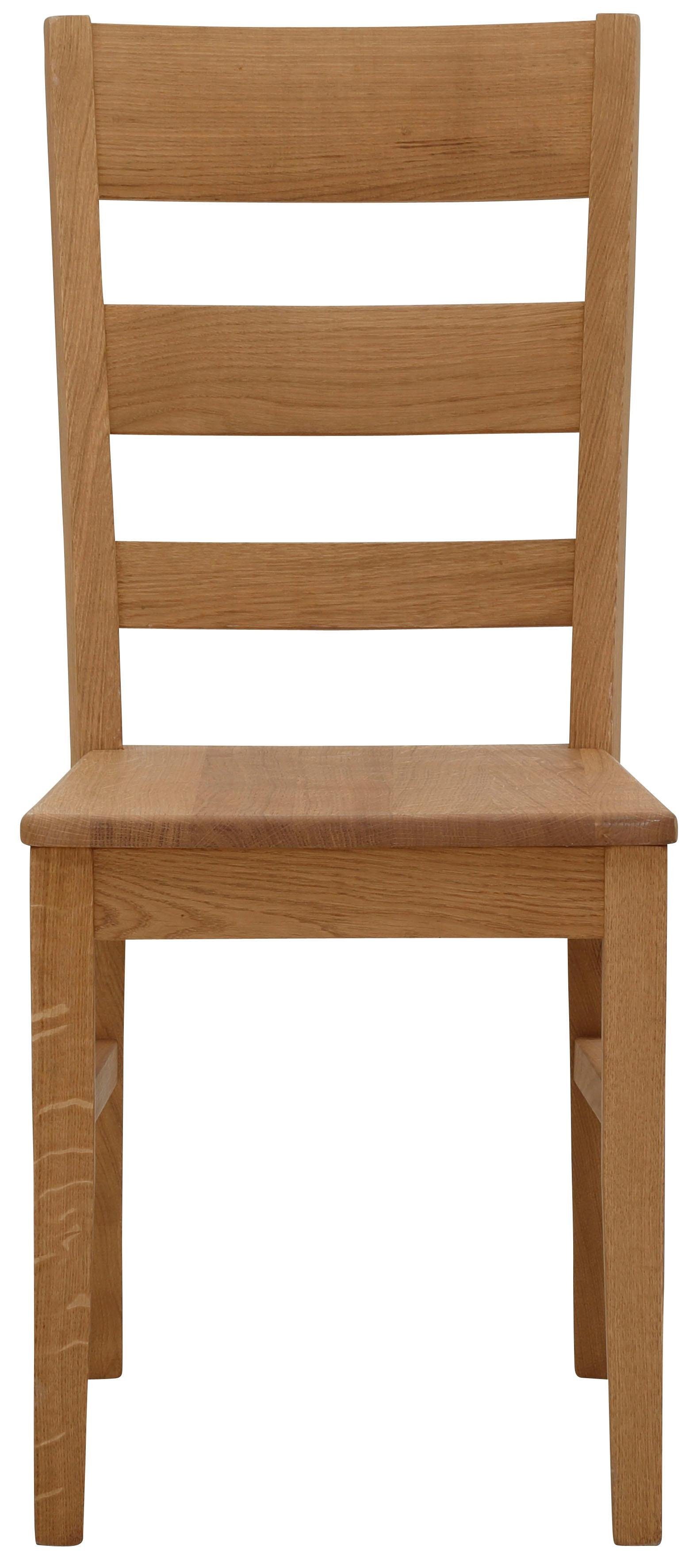 Home affaire Eetkamerstoel Paul Houten stoel van massief eiken (set, 2 stuks)