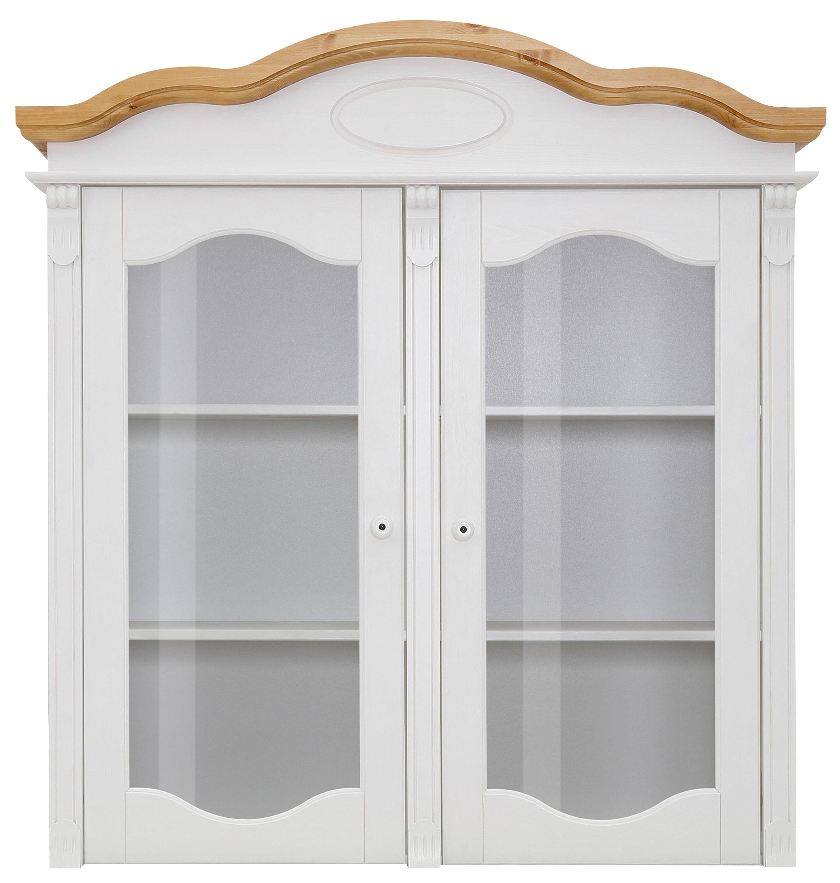 Home affaire Opzetkast TESSIN Vitrinekast, breedte 115 cm, van massief dennenhout, FSC®