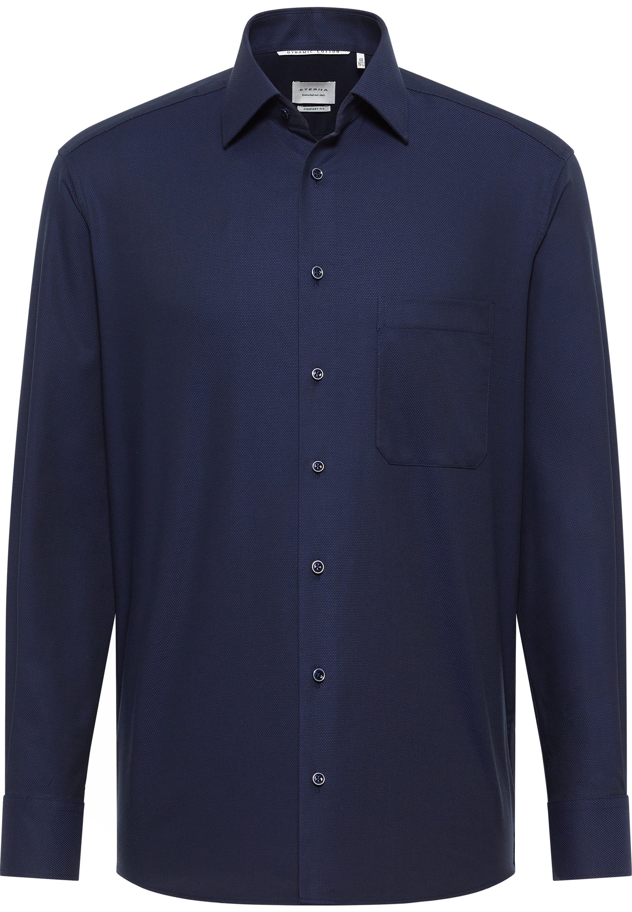 Eterna Overhemd met lange mouwen Comfort fit NON IRON (strijkvrij)