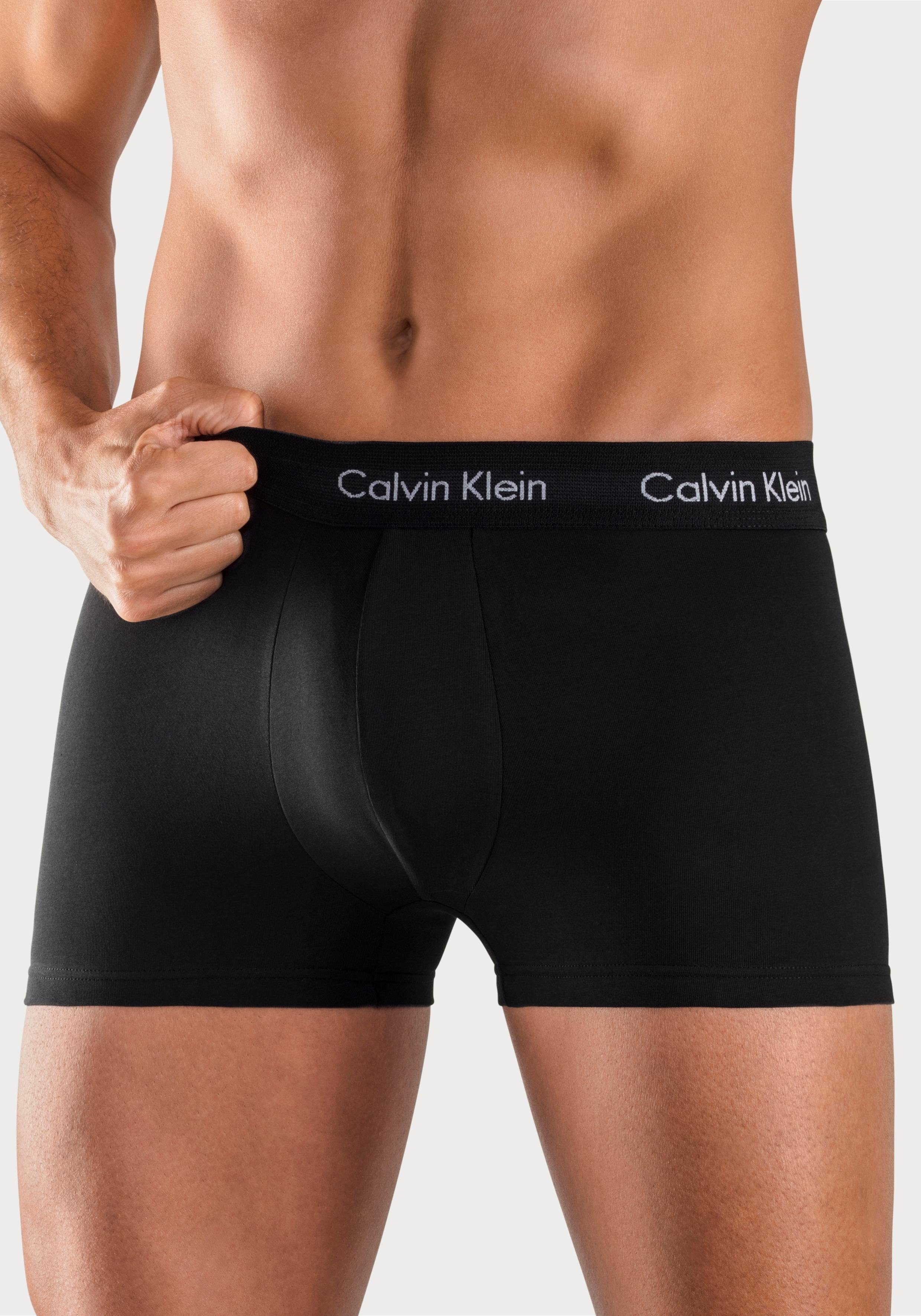 Calvin Klein Trunk CK Trunk 3 PACK in blau tinten met logo-elastische tailleband (3 stuks)