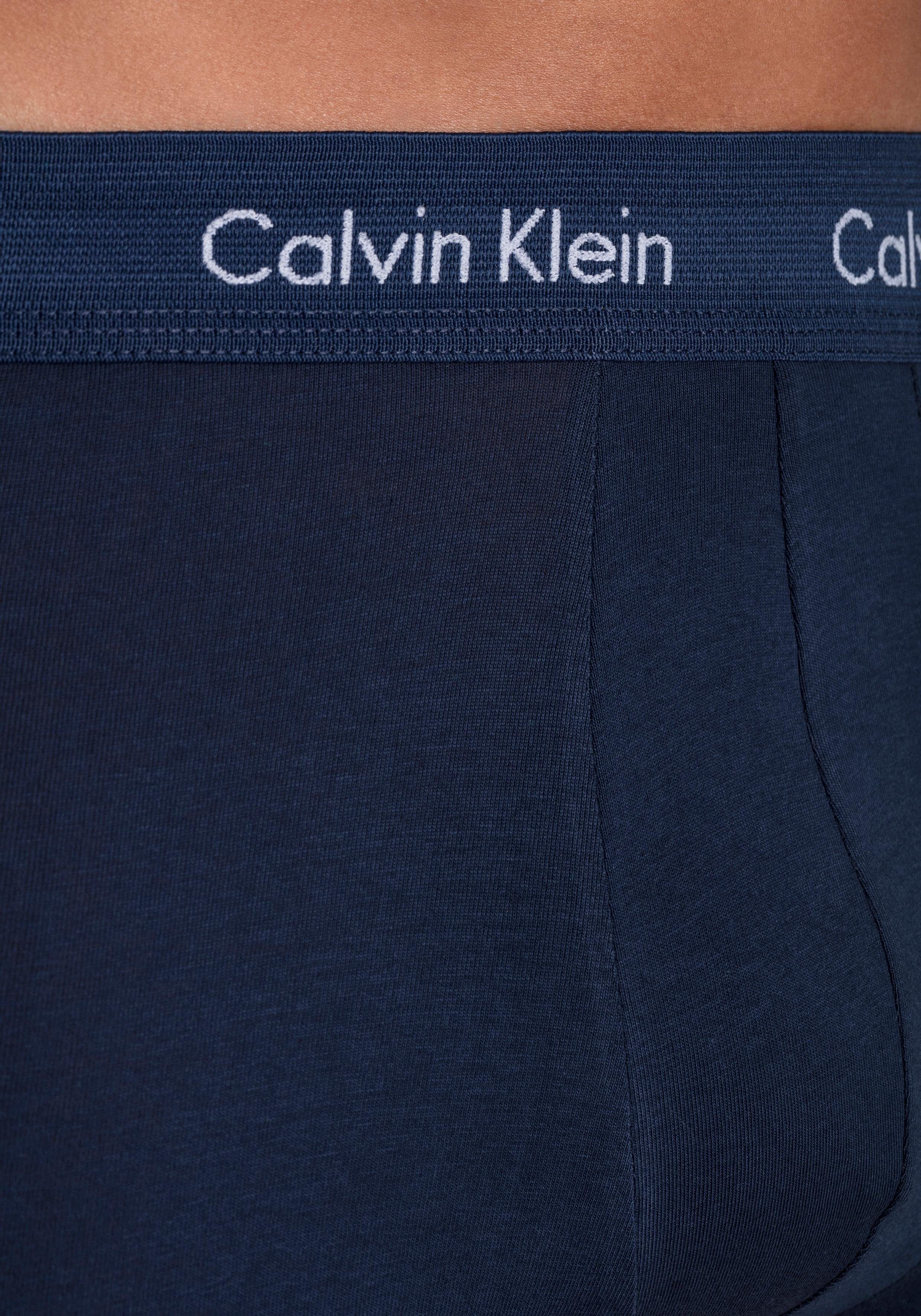 Calvin Klein Trunk CK Trunk 3 PACK in blau tinten met logo-elastische tailleband (3 stuks)