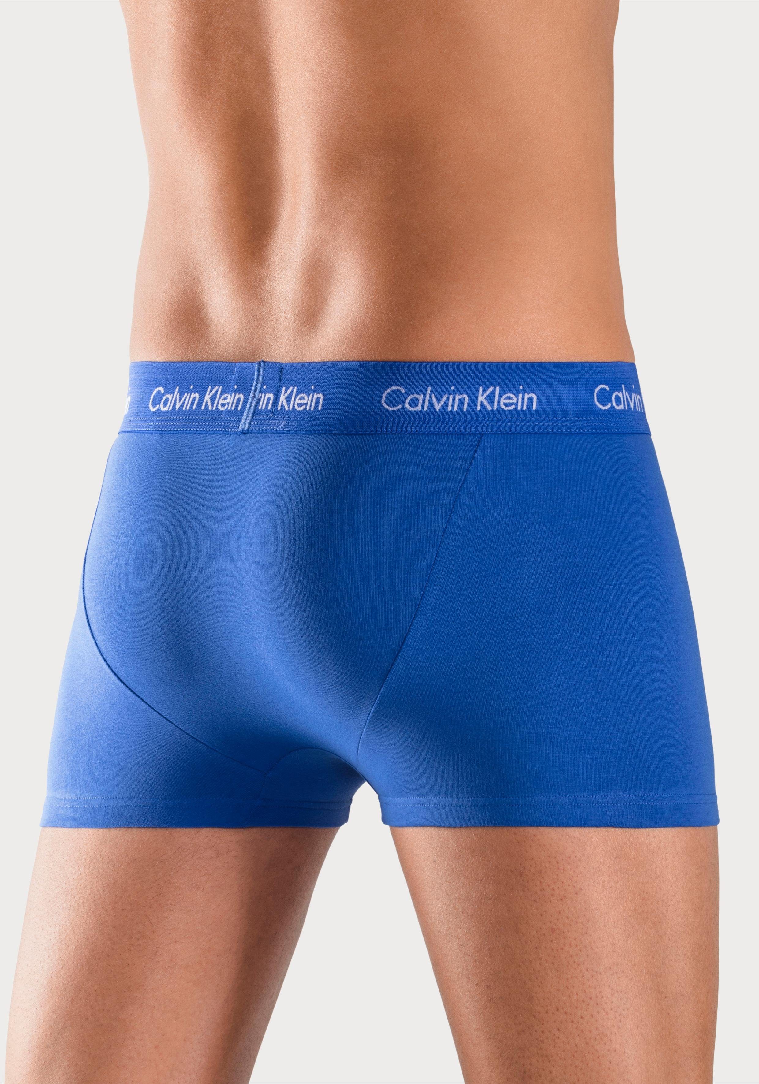 Calvin Klein Trunk CK Trunk 3 PACK in blau tinten met logo-elastische tailleband (3 stuks)