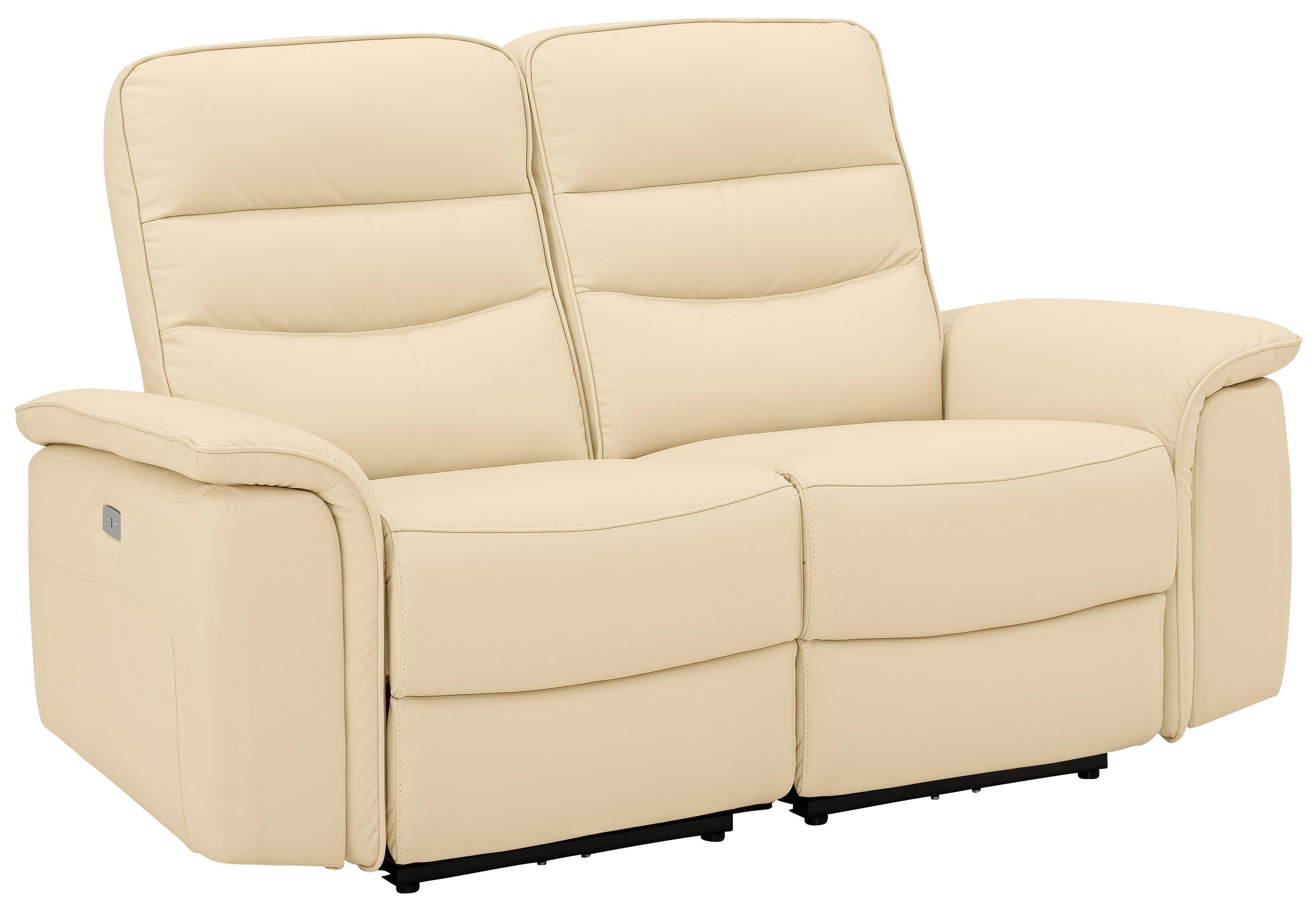 Home affaire 2-zitsbank Maldini elektrische relaxfunctie en usb-aansluiting, breedte 166 cm