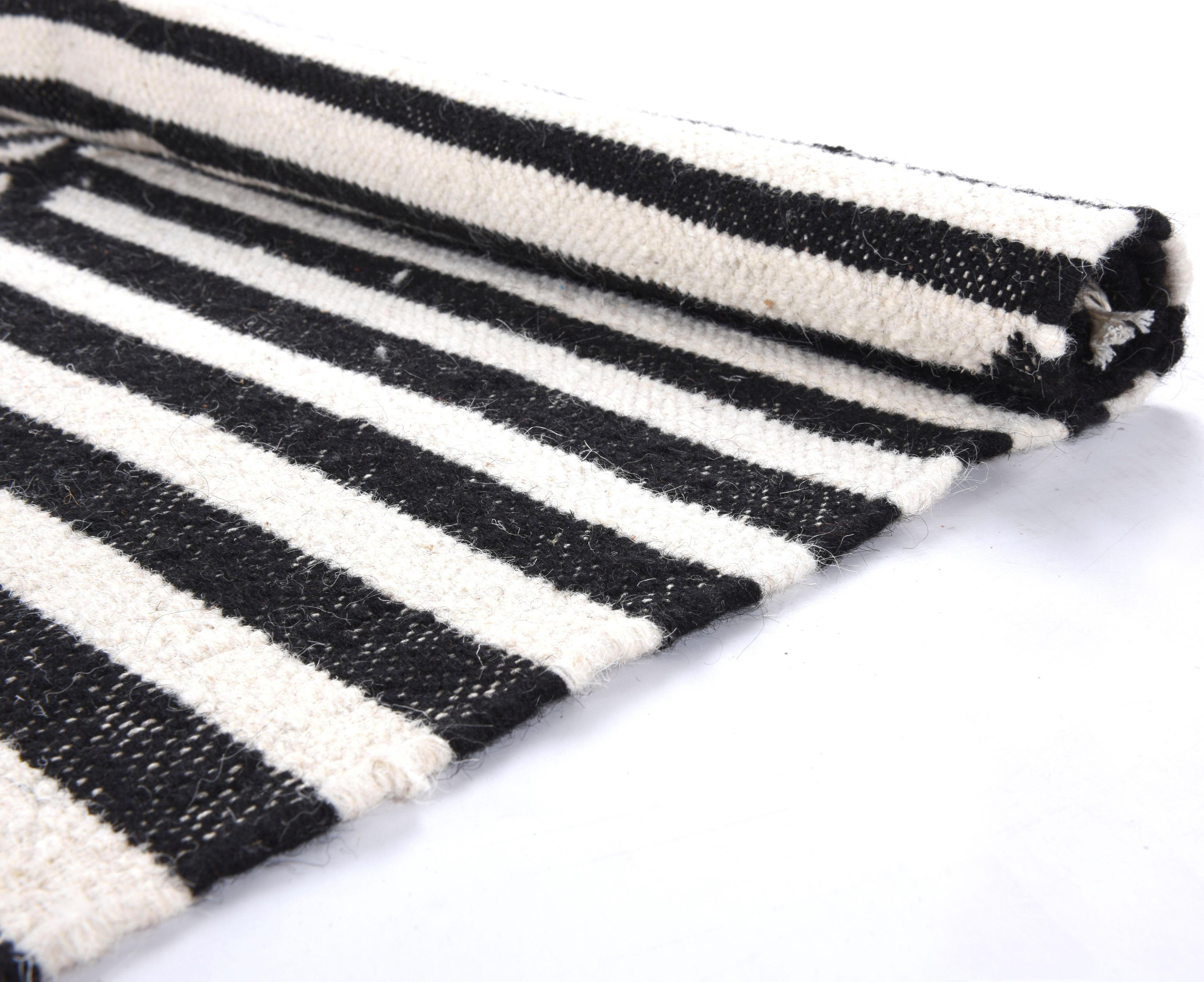 TOM TAILOR HOME Vloerkleed Criss Cross met de hand geweven, met franje, boho-stijl