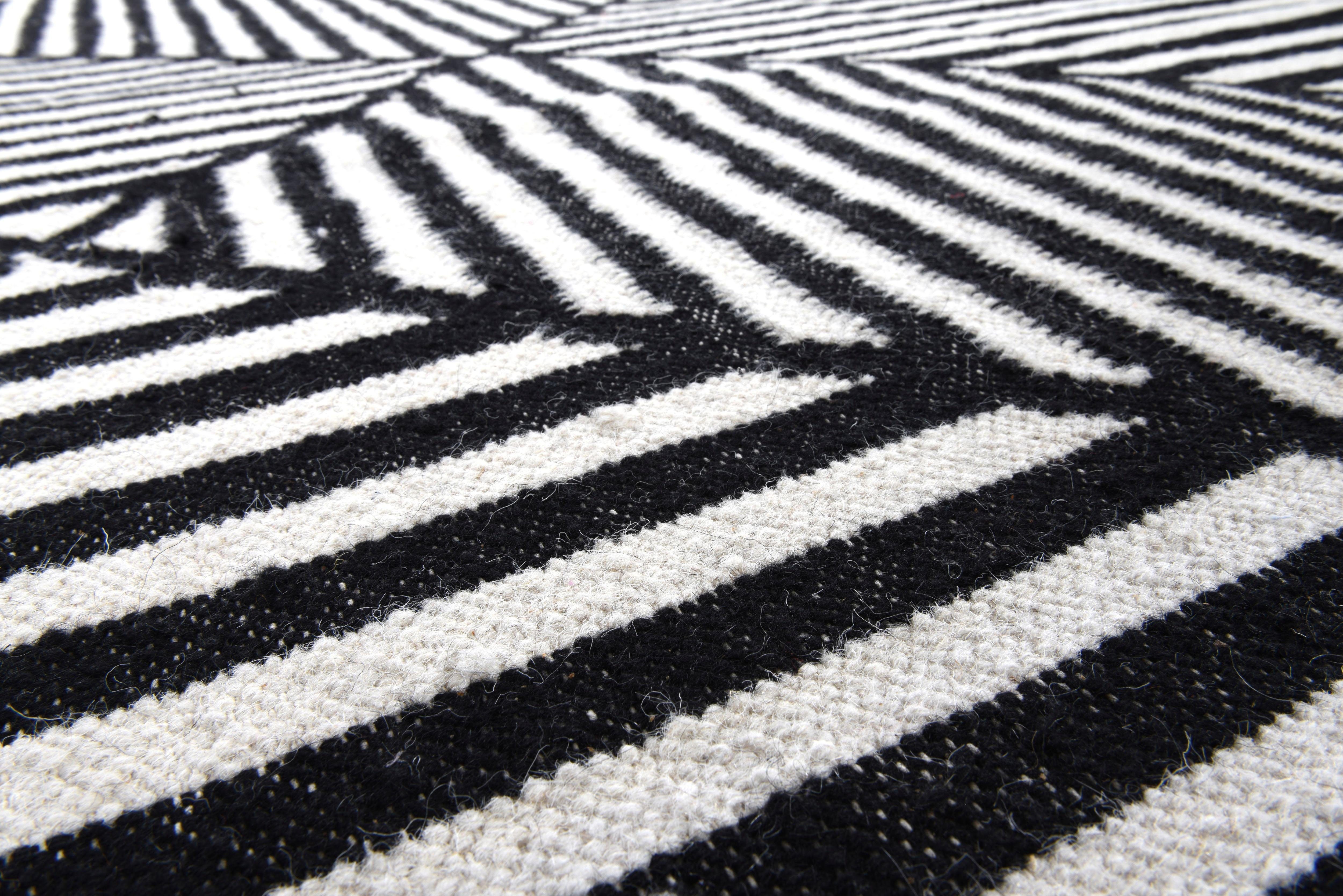 TOM TAILOR HOME Vloerkleed Criss Cross met de hand geweven, met franje, boho-stijl