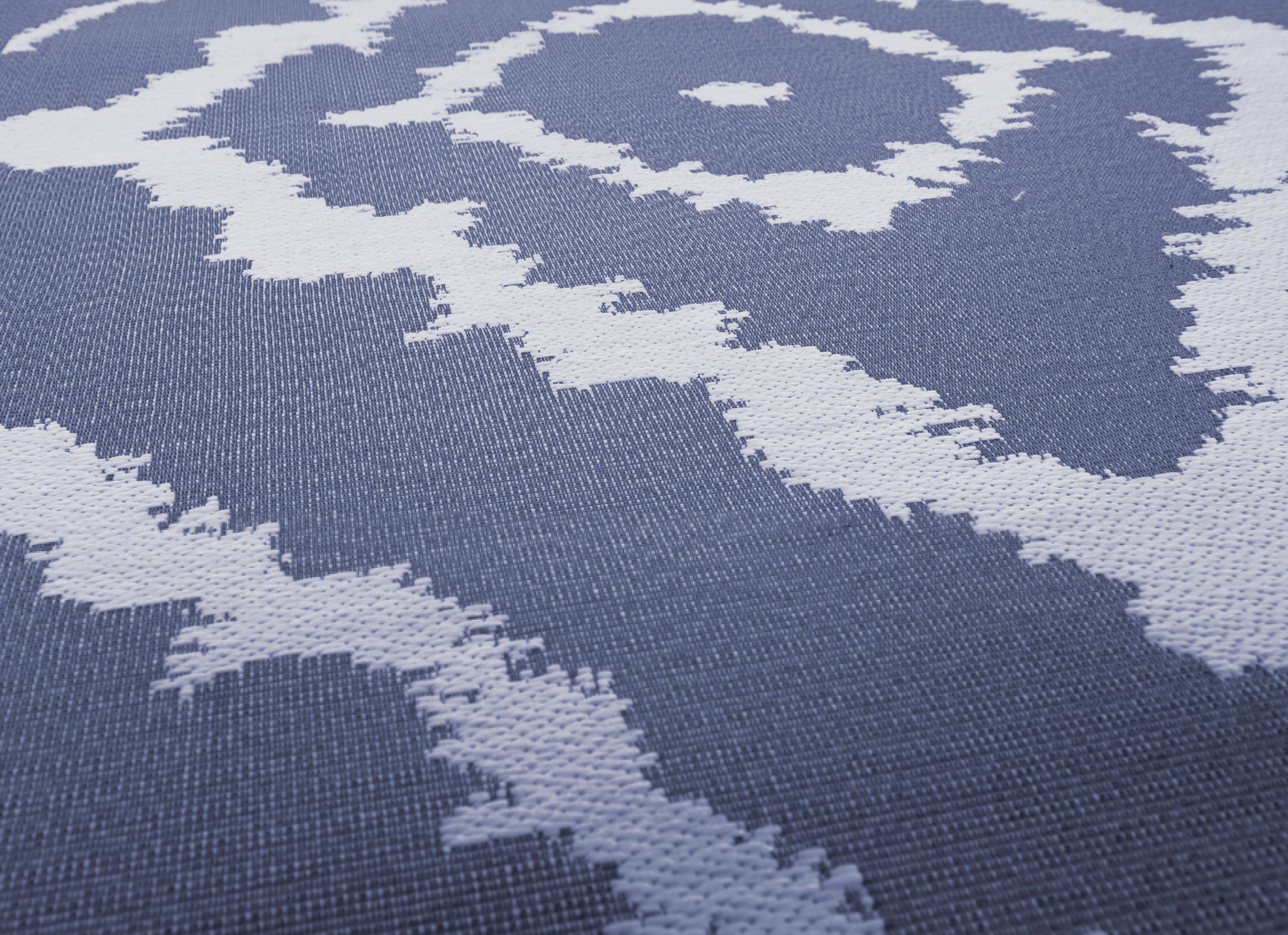 TOM TAILOR HOME Vloerkleed Garden Pattern Platweefsel, modern geruit design, geschikt voor binnen en buiten