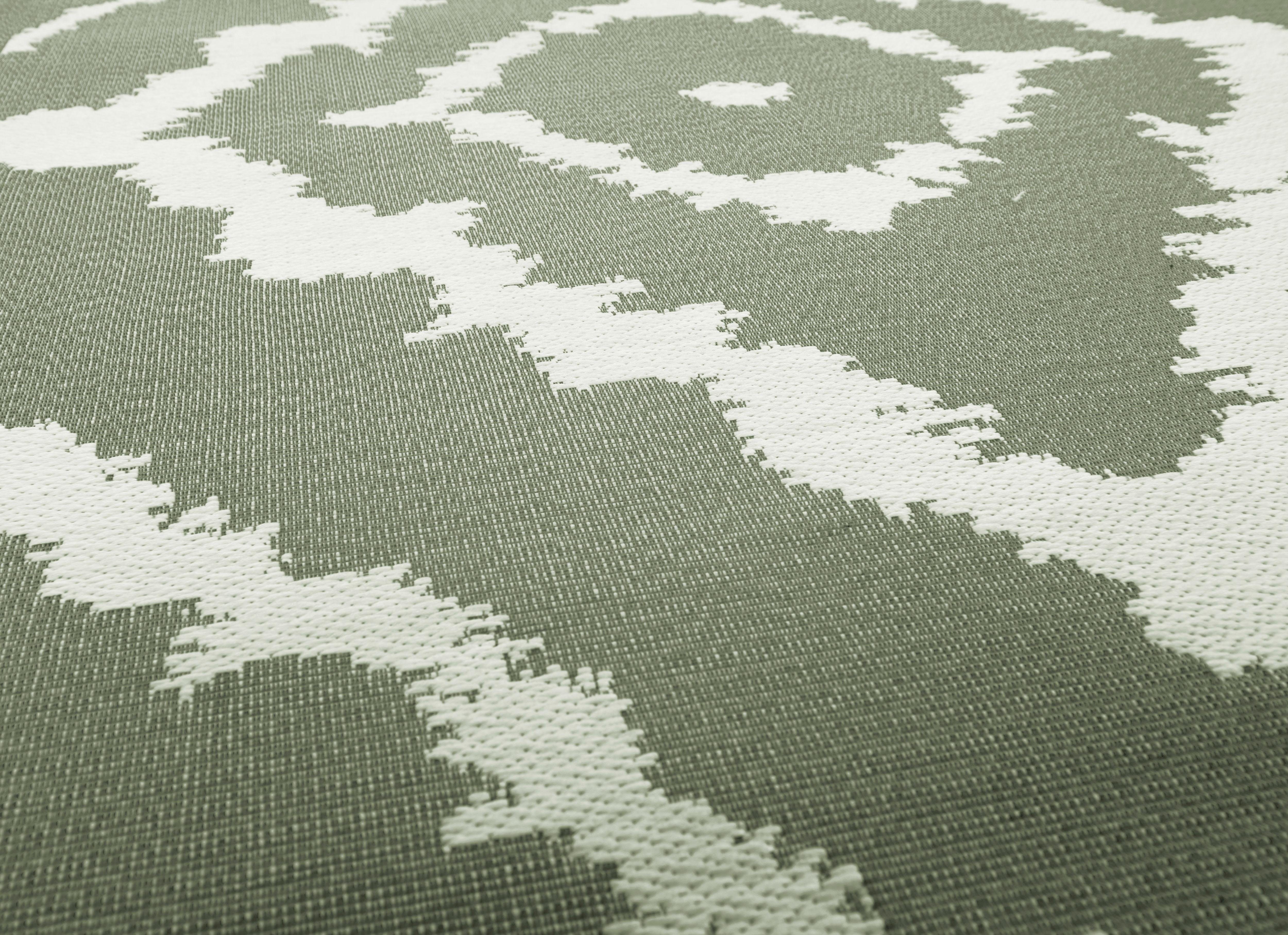 TOM TAILOR HOME Vloerkleed Garden Pattern Platweefsel, modern geruit design, geschikt voor binnen en buiten