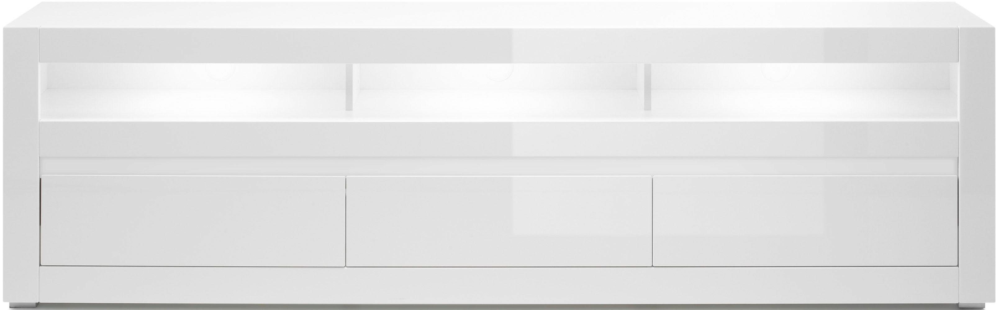 INOSIGN Tv-meubel Carat Breedte 217 cm, sierlijst 1x betonlook en 1x wit