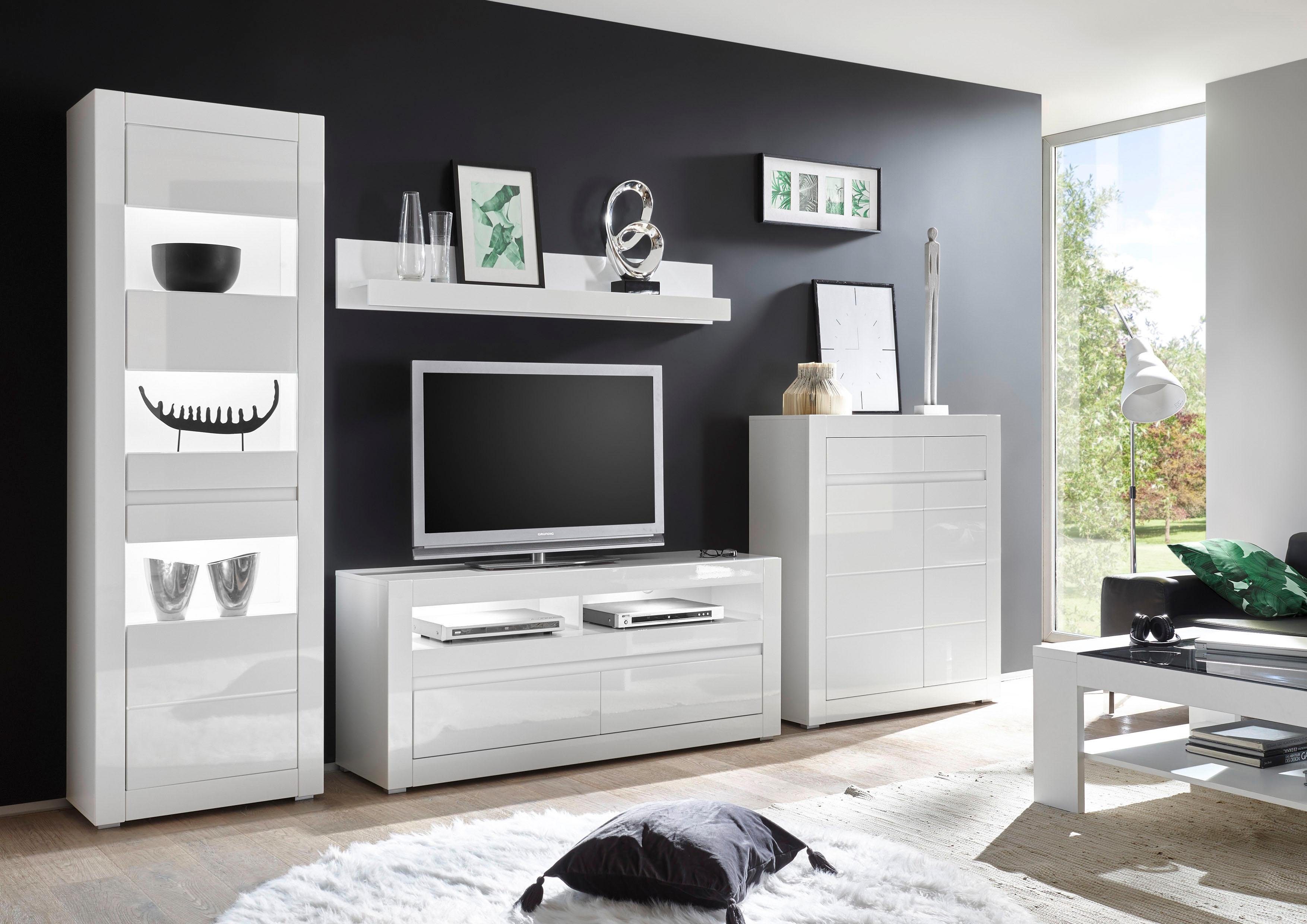 INOSIGN Wandmeubel Carat wordt geleverd met twee latten, 1 x grijs, 1 x wit (set, 4-delig)