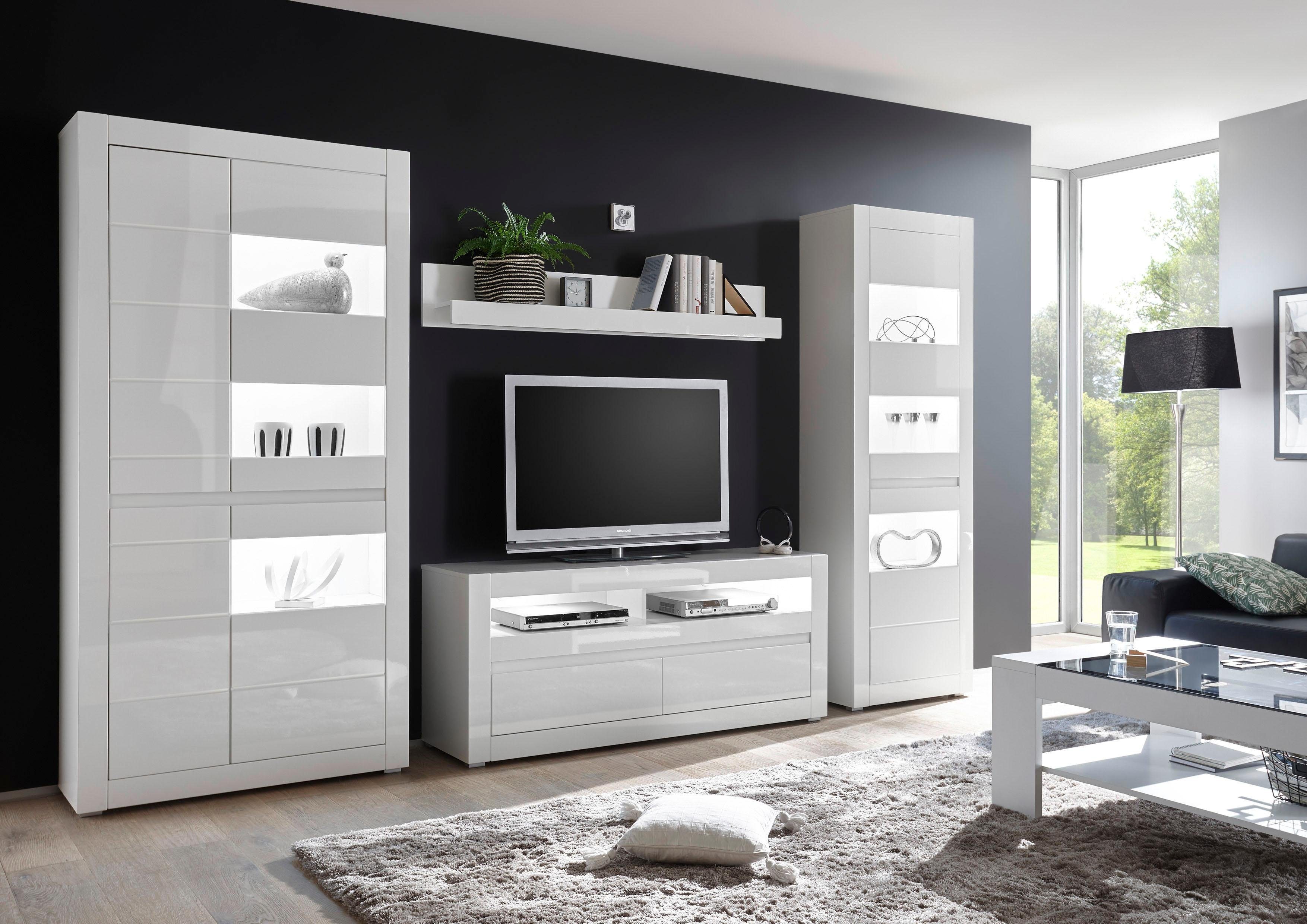 INOSIGN Wandmeubel Carat wordt geleverd met twee latten, 1 x grijs, 1 x wit (set, 4-delig)