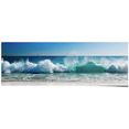 reinders! poster stormachtige golven zee - strandafbeeldingen - water - vakantie (1 stuk) blauw
