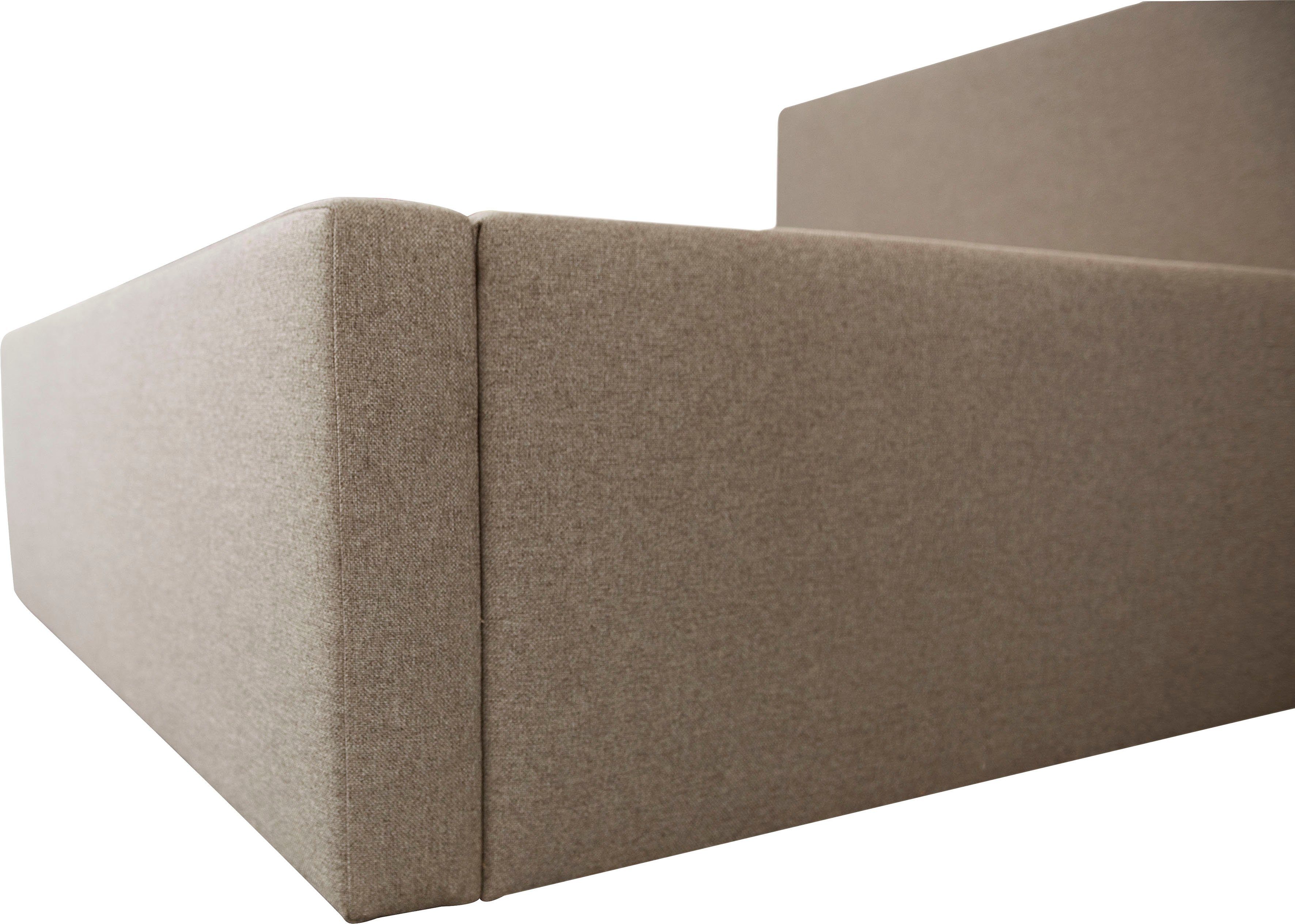 INOSIGN Gestoffeerd bed DALINA rechtlijnig hoofdbord, in 5 breedten, ook in 220 cm lengte