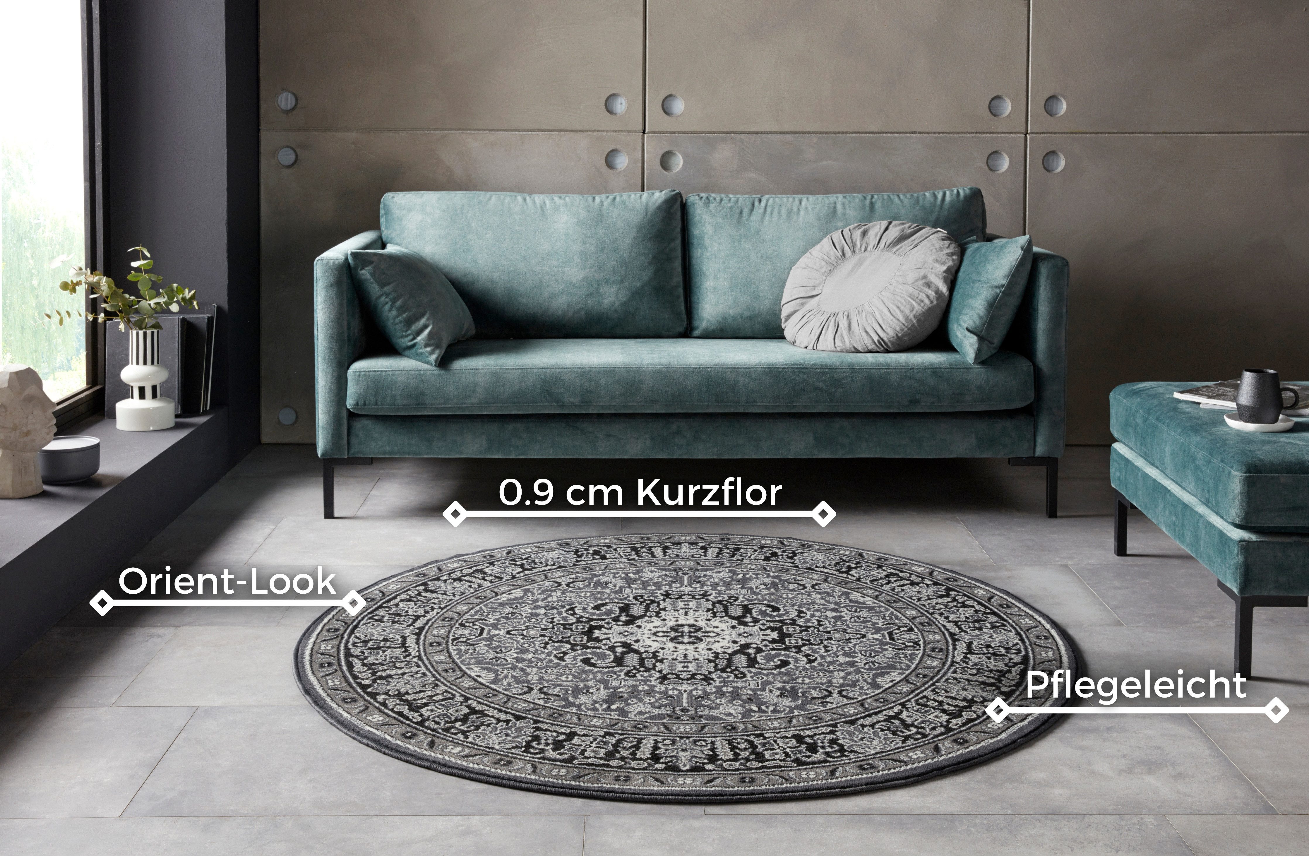 NOURISTAN Vloerkleed Skazar Isfahan Korte pool, oriënt, vloerkleed, vintage, eetkamer, woonkamer, hal