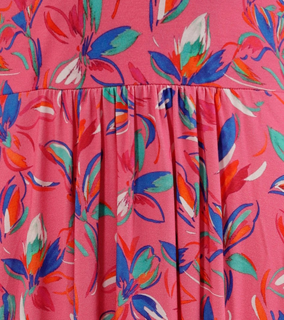Aniston CASUAL Zomerjurk met kunstzinnige bloemen en bladeren bedrukt nieuwe collectie