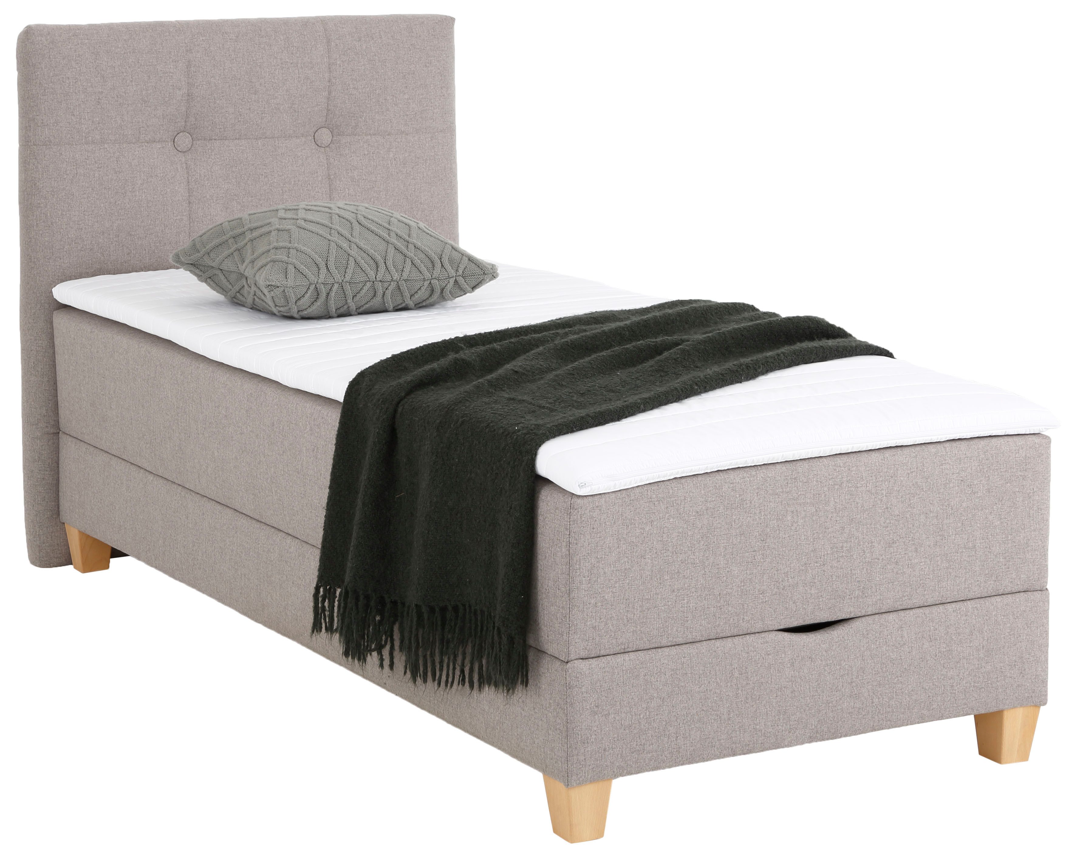 Home affaire Boxspring Lonrai in h2, h3 & h4 en xxl - verlengde 220 cm kiesbaar, incl. topper