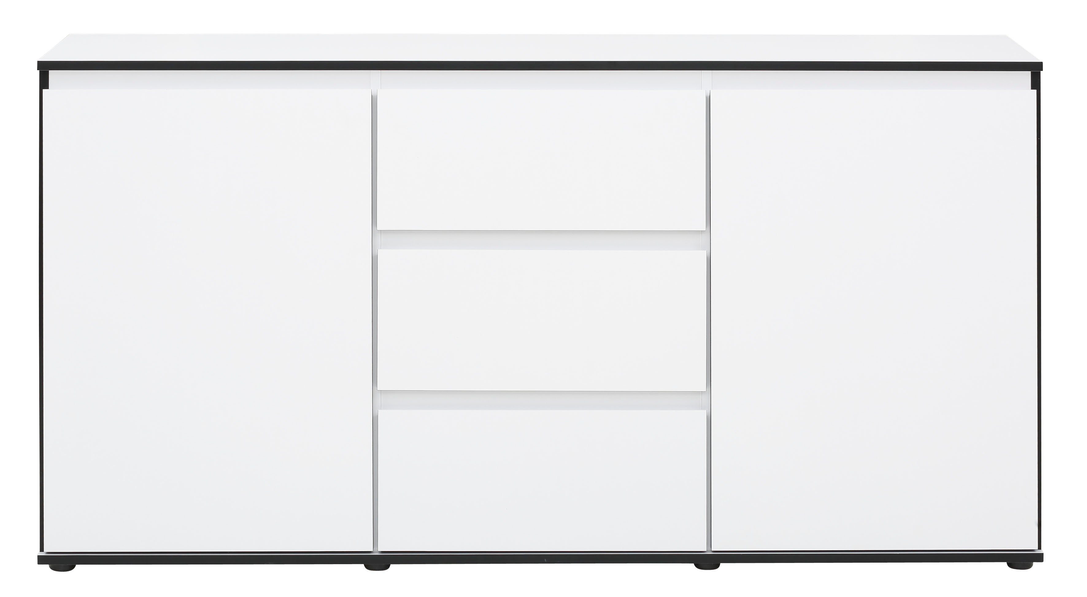 HELA Dressoir Ariana met schuinverwerkte verzonken grepen, breedte 160 cm