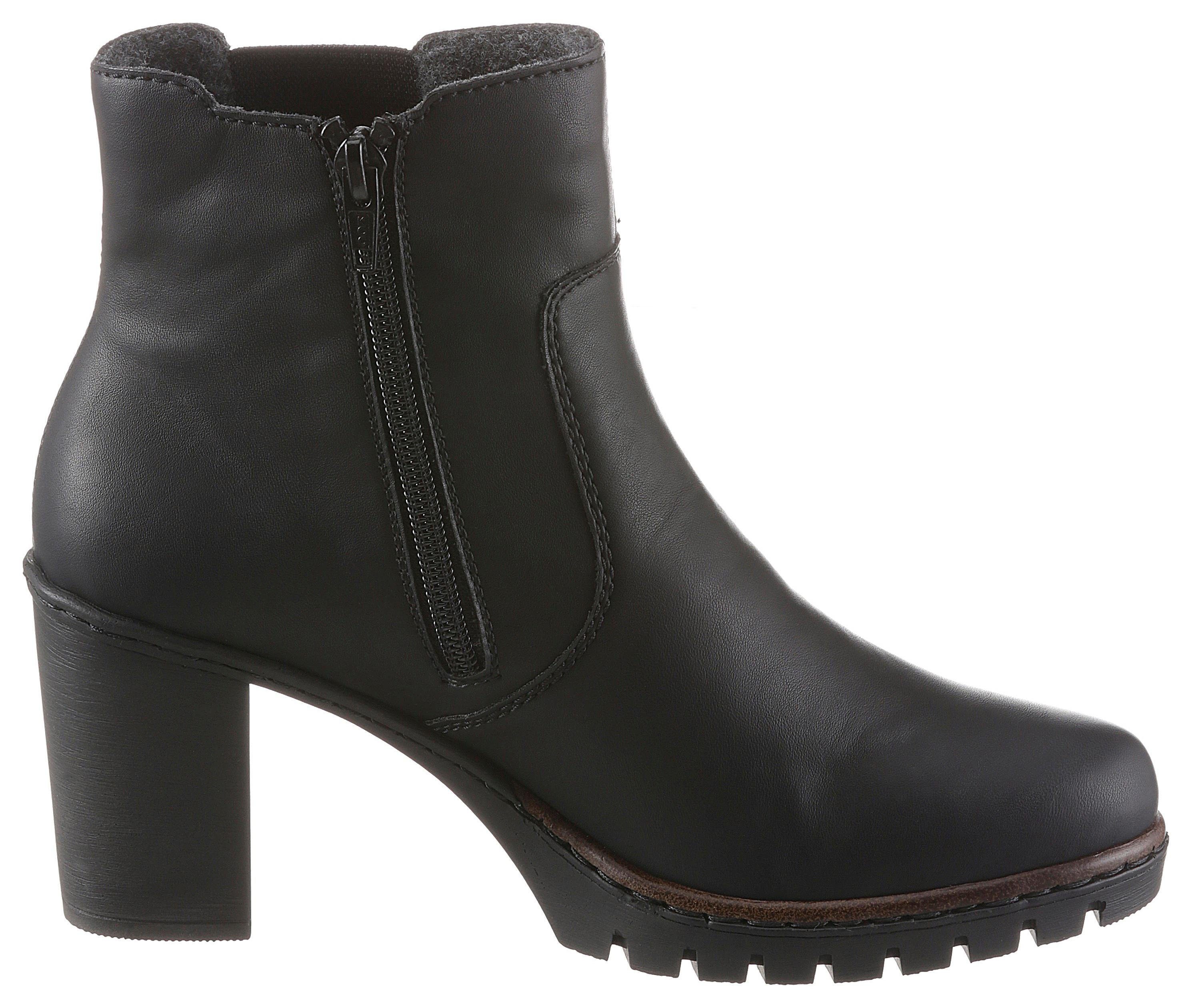 Rieker Laarsjes , laarzen, chelsea-ankle boots, blokhak, in elegante look