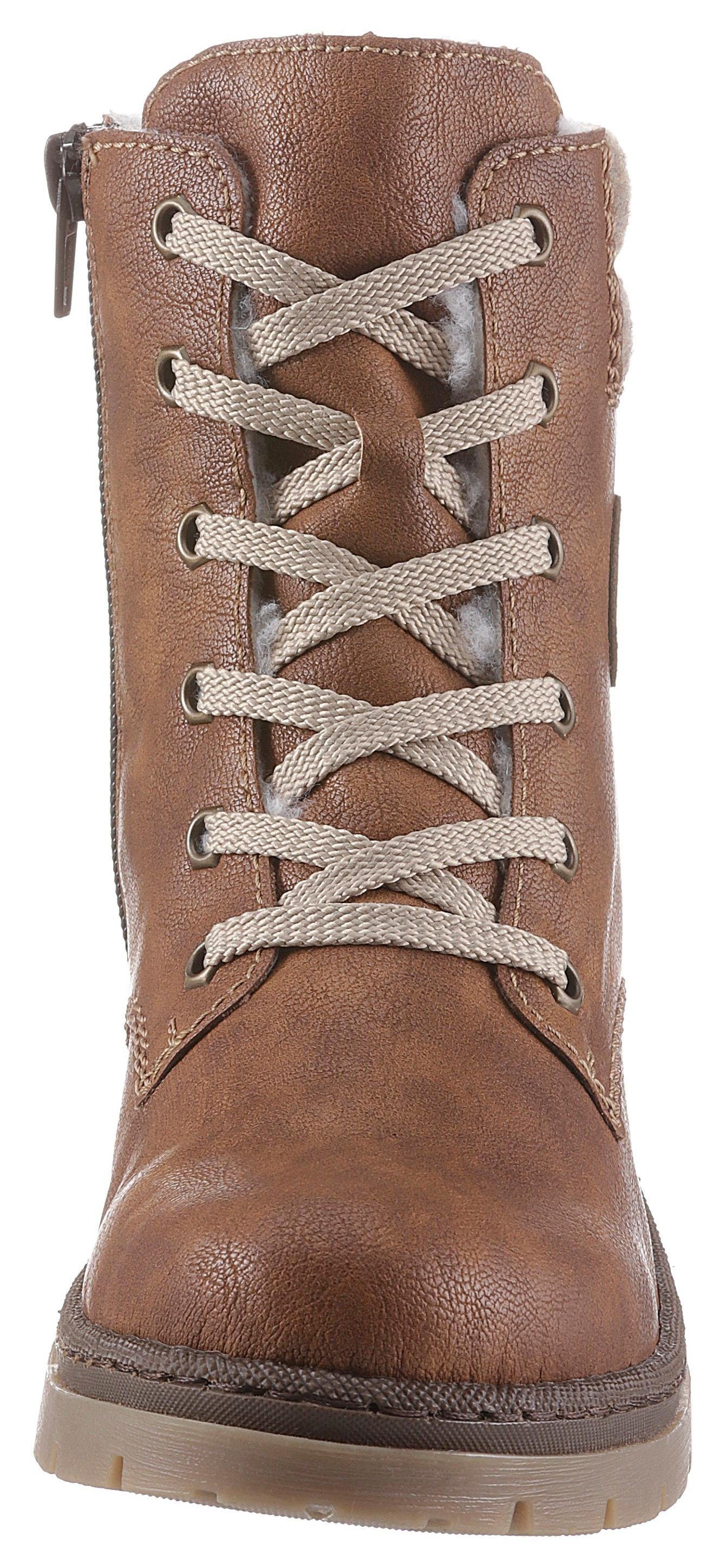 Rieker Winterlaarzen winterenkellaars, blokhak, in trendy used-look