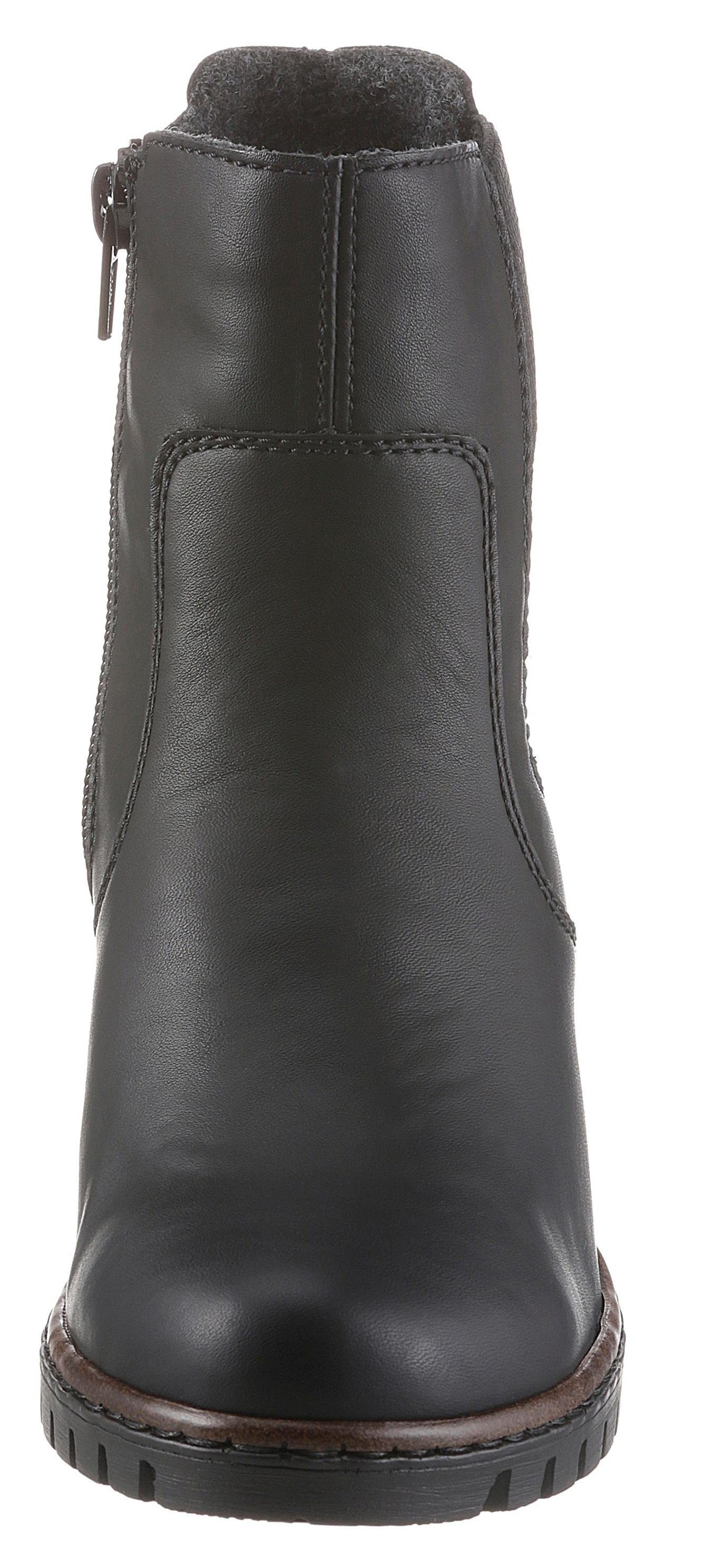 Rieker Laarsjes , laarzen, chelsea-ankle boots, blokhak, in elegante look