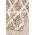 my home hoogpolige loper linz tapijtloper, ruiten design beige