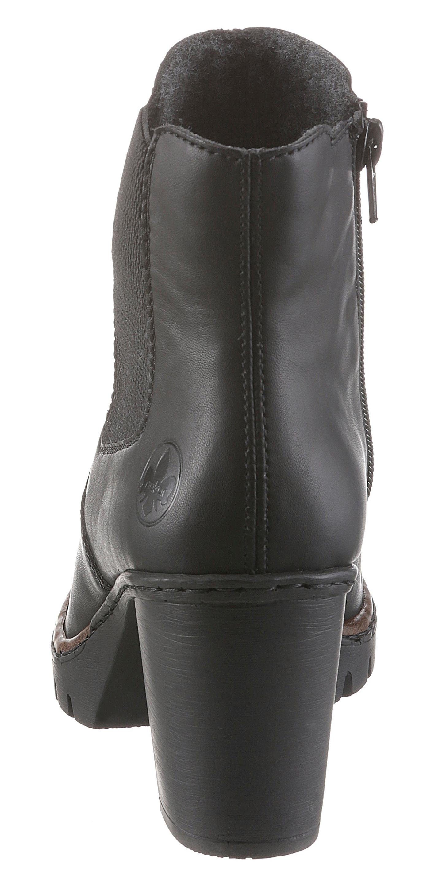 Rieker Laarsjes , laarzen, chelsea-ankle boots, blokhak, in elegante look