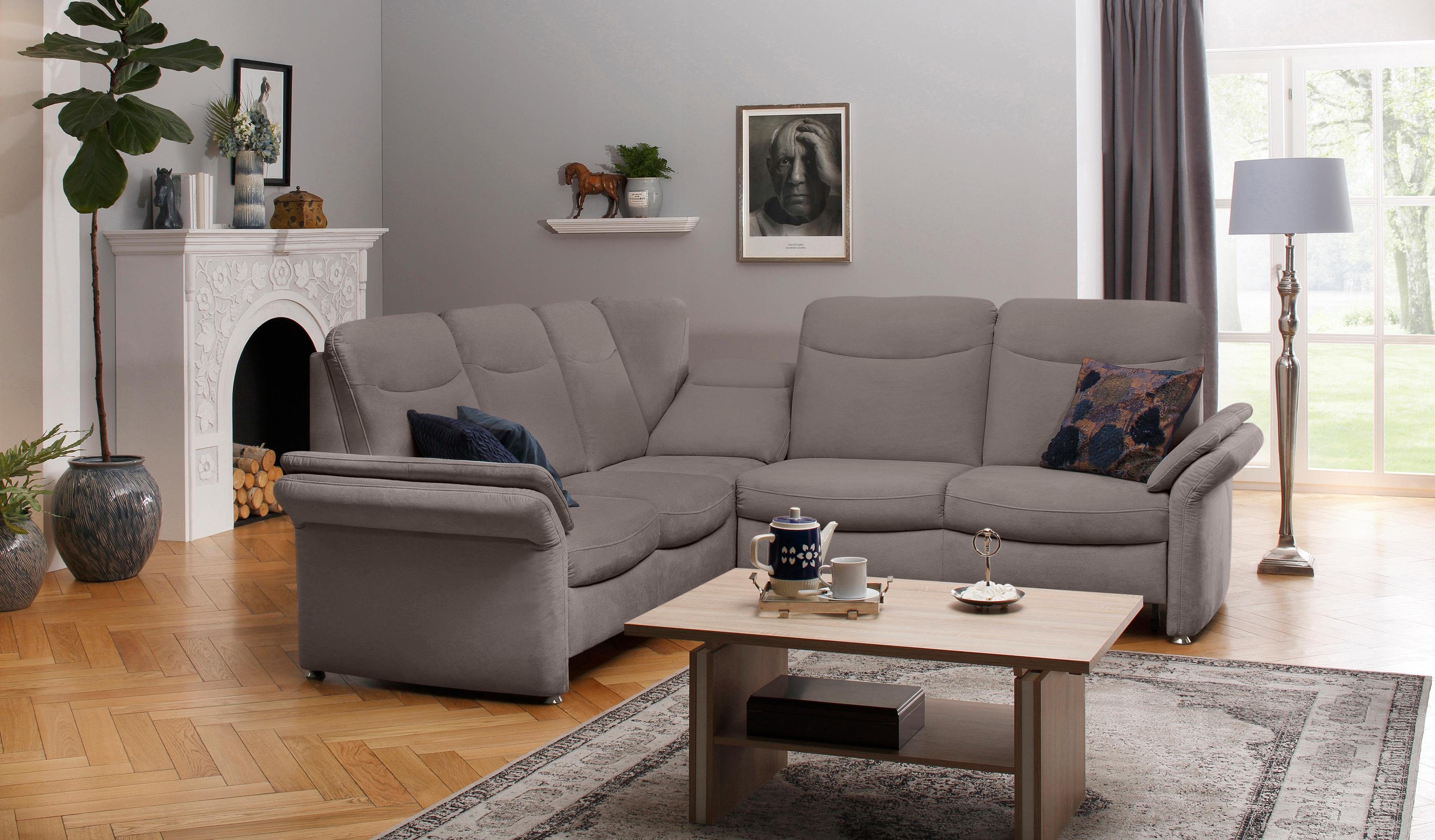 Home affaire Hoekbank Tahoma L-vorm met armleuning met functie, naar keuze slaapfunctie, lade, relaxfunctie