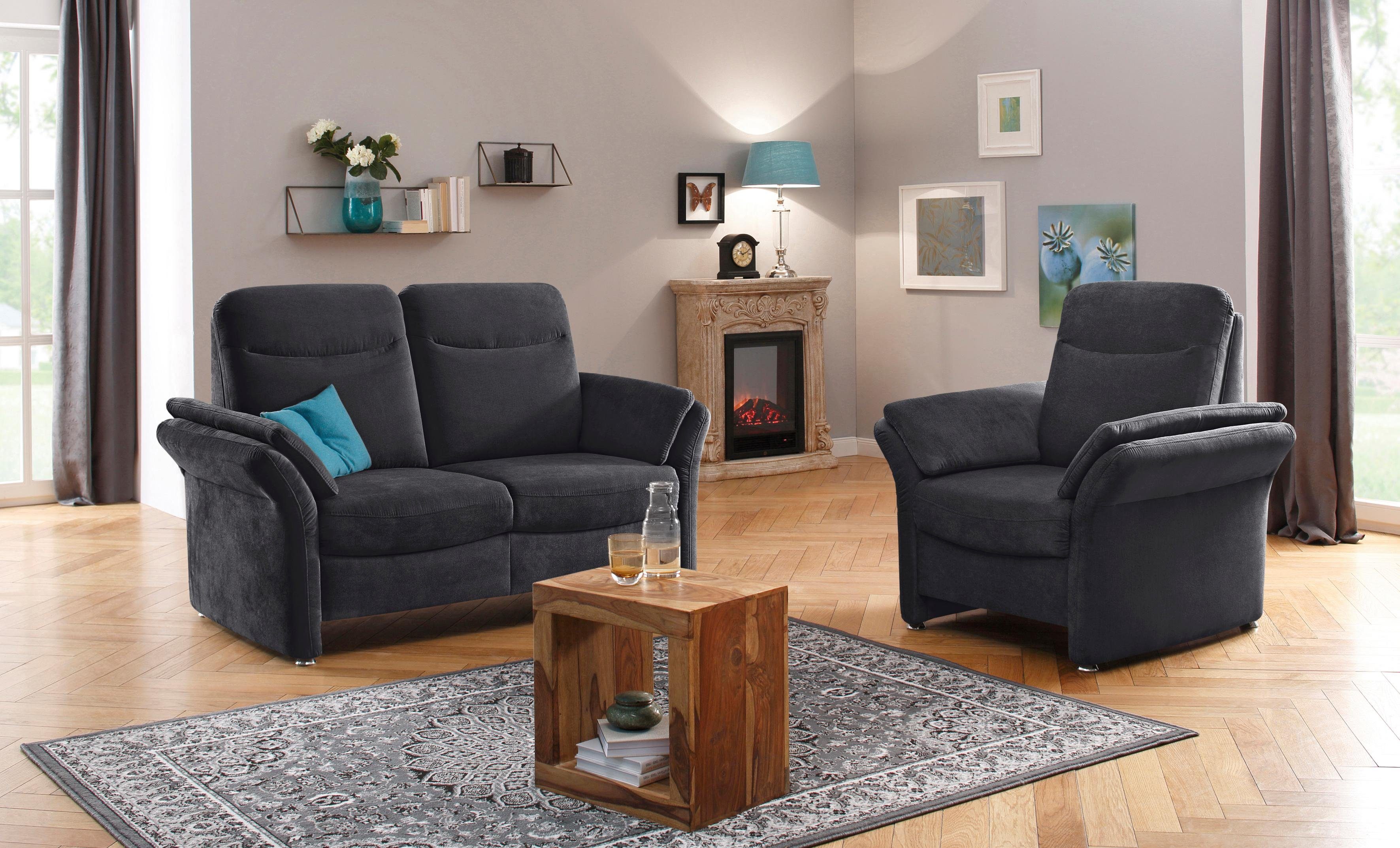 Home affaire Fauteuil Tahoma Binnenveringsinterieur, in 3 stofkwaliteiten
