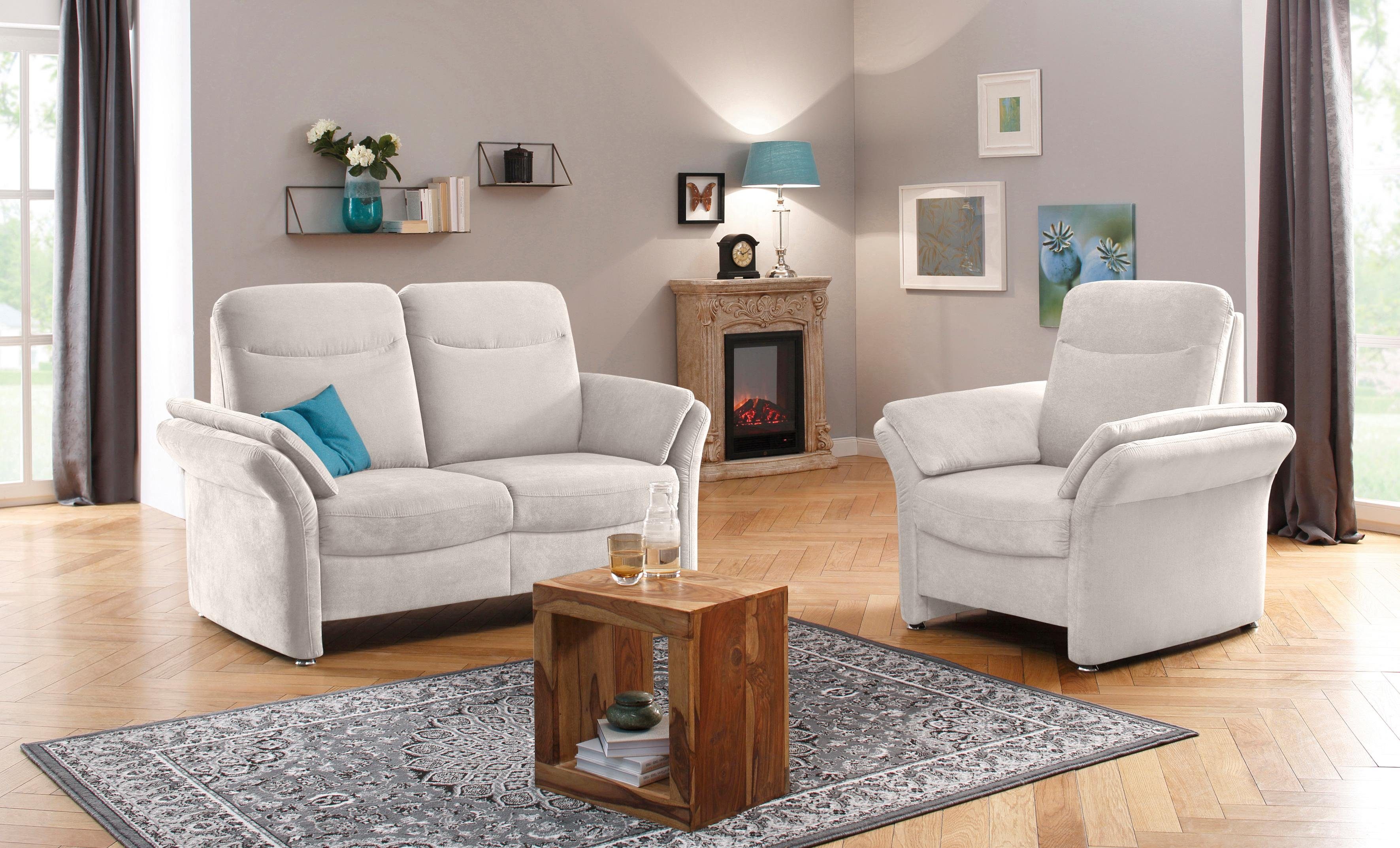 Home affaire Fauteuil Tahoma Binnenveringsinterieur, in 3 stofkwaliteiten