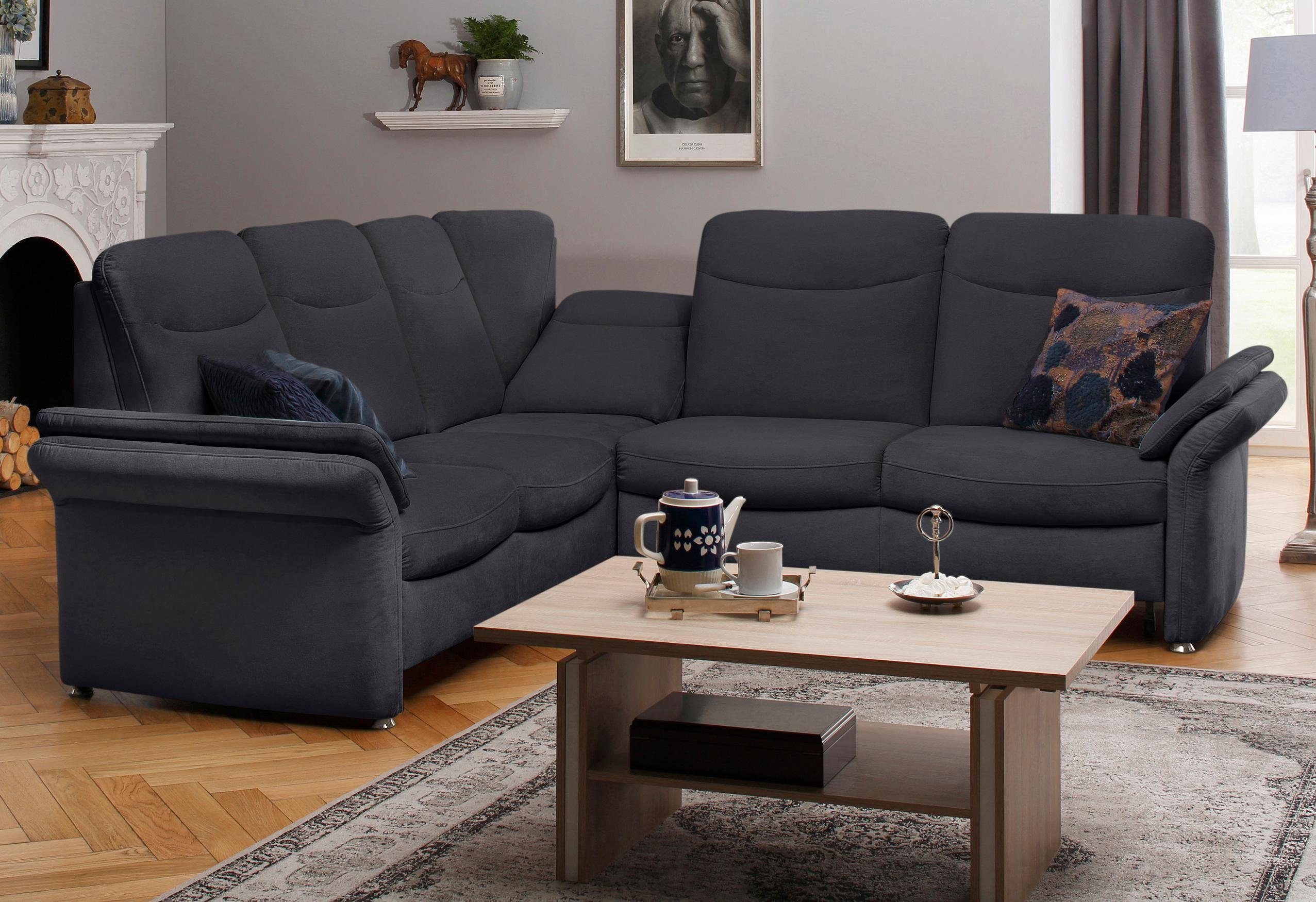 Home affaire Hoekbank Tahoma L-vorm met armleuning met functie, naar keuze slaapfunctie, lade, relaxfunctie