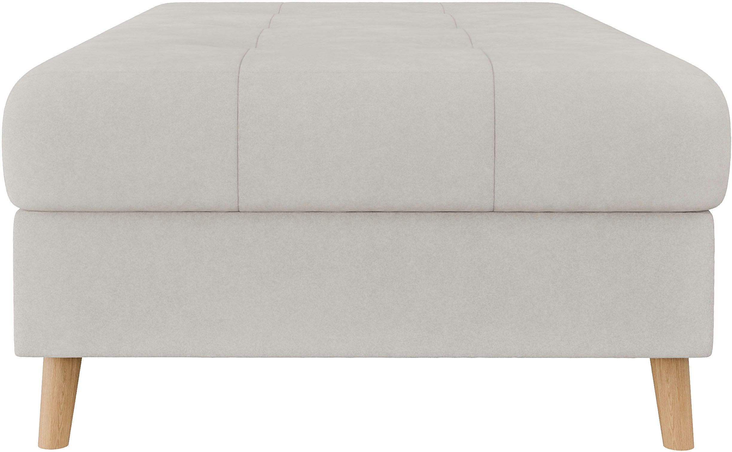 Home affaire Hocker CHARRE XXL, stiksel in het zitgedeelte, afmetingen: B/D/H: 118/73/40 cm