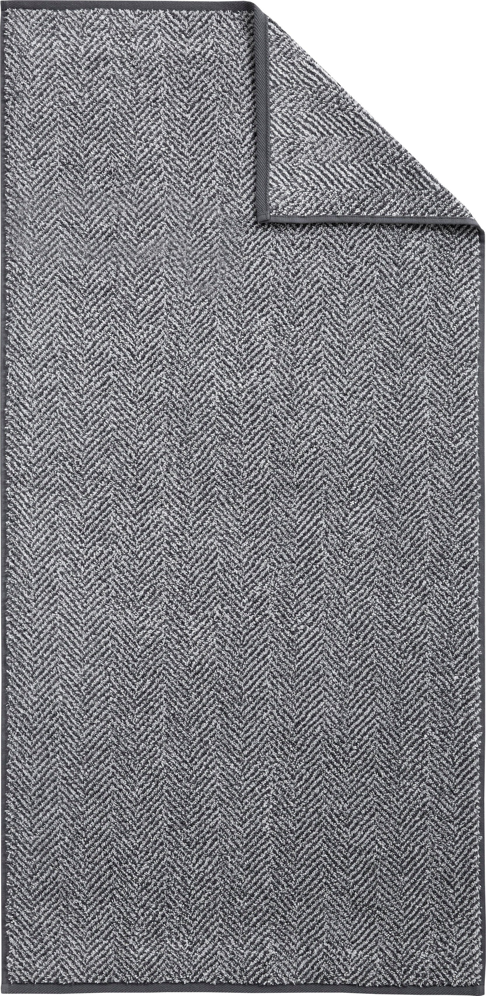 Dyckhoff Handdoekenset Golden Shades Herringbone met visgraatpatroon, 2 handdoeken (50x100cm), 1 douchehanddoek (70x140cm) (set, 3-delig)