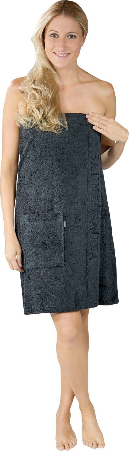 Wewo fashion Kilt 9534 Saunakilt voor dames, met klittenband & borduursel sauna (1 stuk)