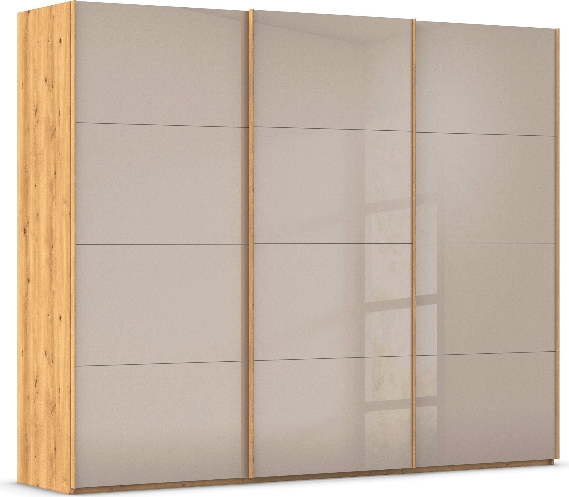 rauch Schuifdeurkast Kledingkast Kast Garderobe Slaapkamerkast SCALE-FYRA edel vierdelige deuren met glas-front veel kleuren made in germany