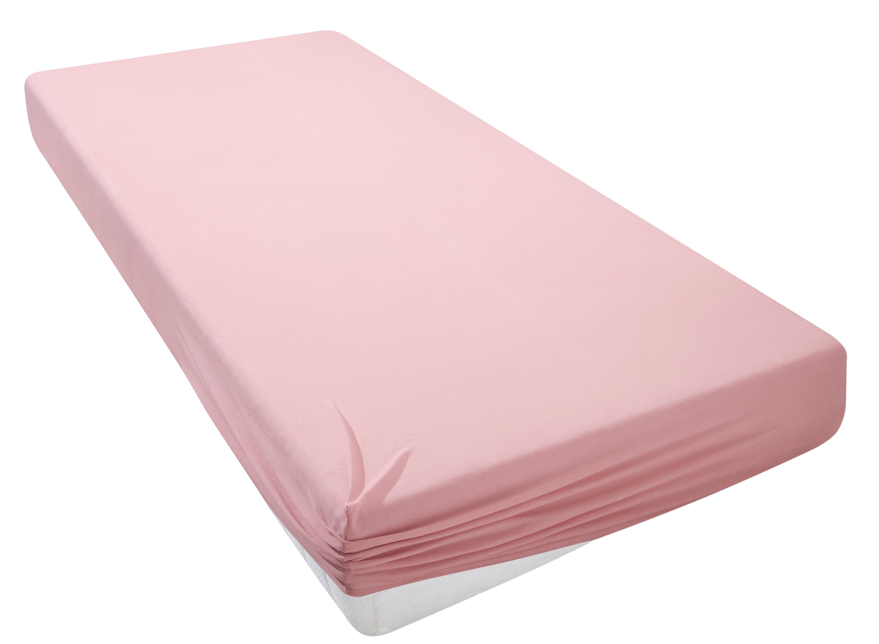 my home Hoeslaken Blackberry Katoen, matrassen tot 28 cm hoogte, laken, hoeslaken, laken hoeslakens maat 180 cm x 200 cm roze