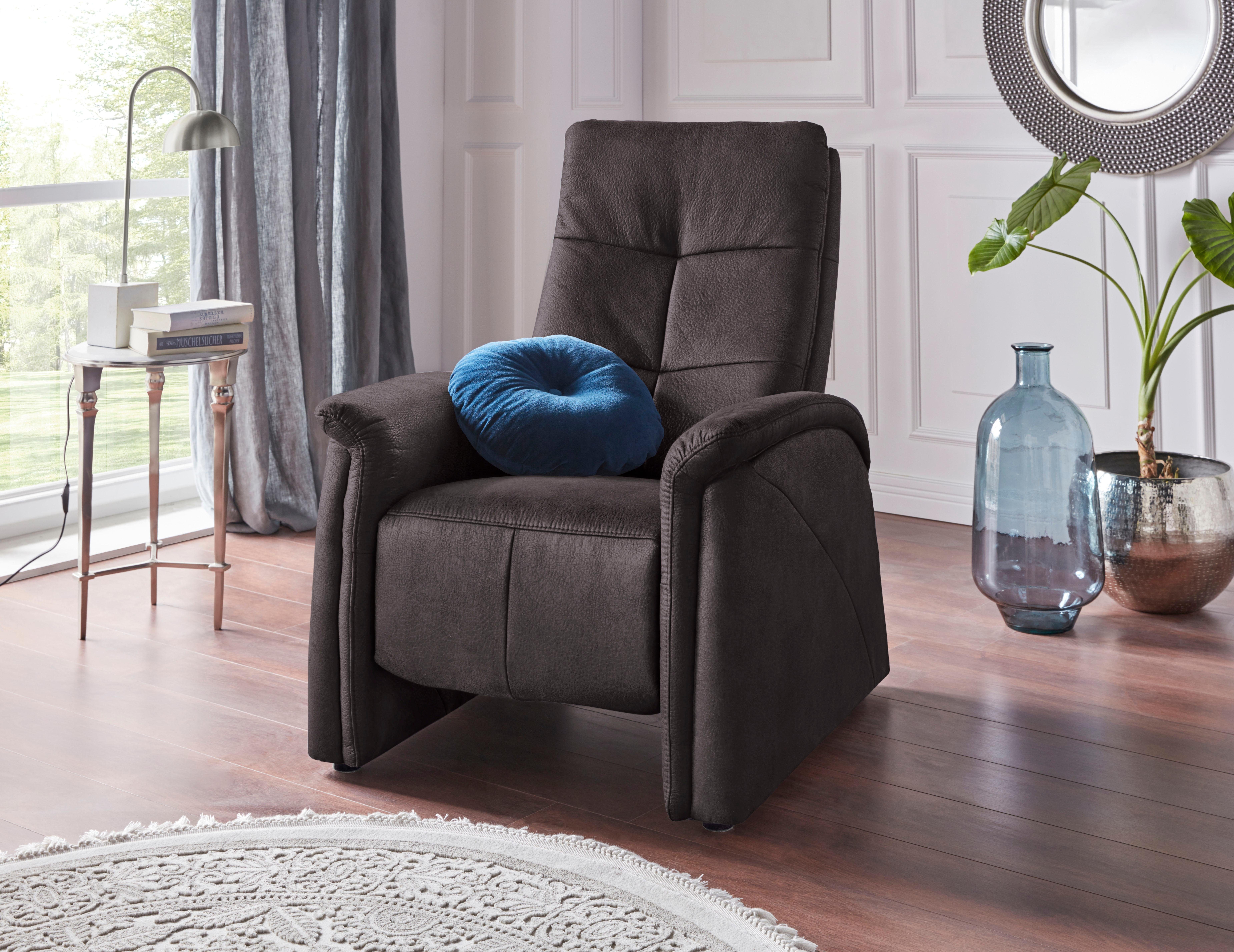 exxpo - sofa fashion Fauteuil Tivoli, hoge rugleuningstoel, relaxstoel, bioscoopstoel, comfortabel (set) fauteuils maat Luxe-microvezel leer-look