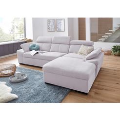 Otto exxpo - sofa fashion Hoekbank Salerno inclusief verstelbare hoofdsteun en verstelbare armleuning. naar keuze met slaapfu... aanbieding