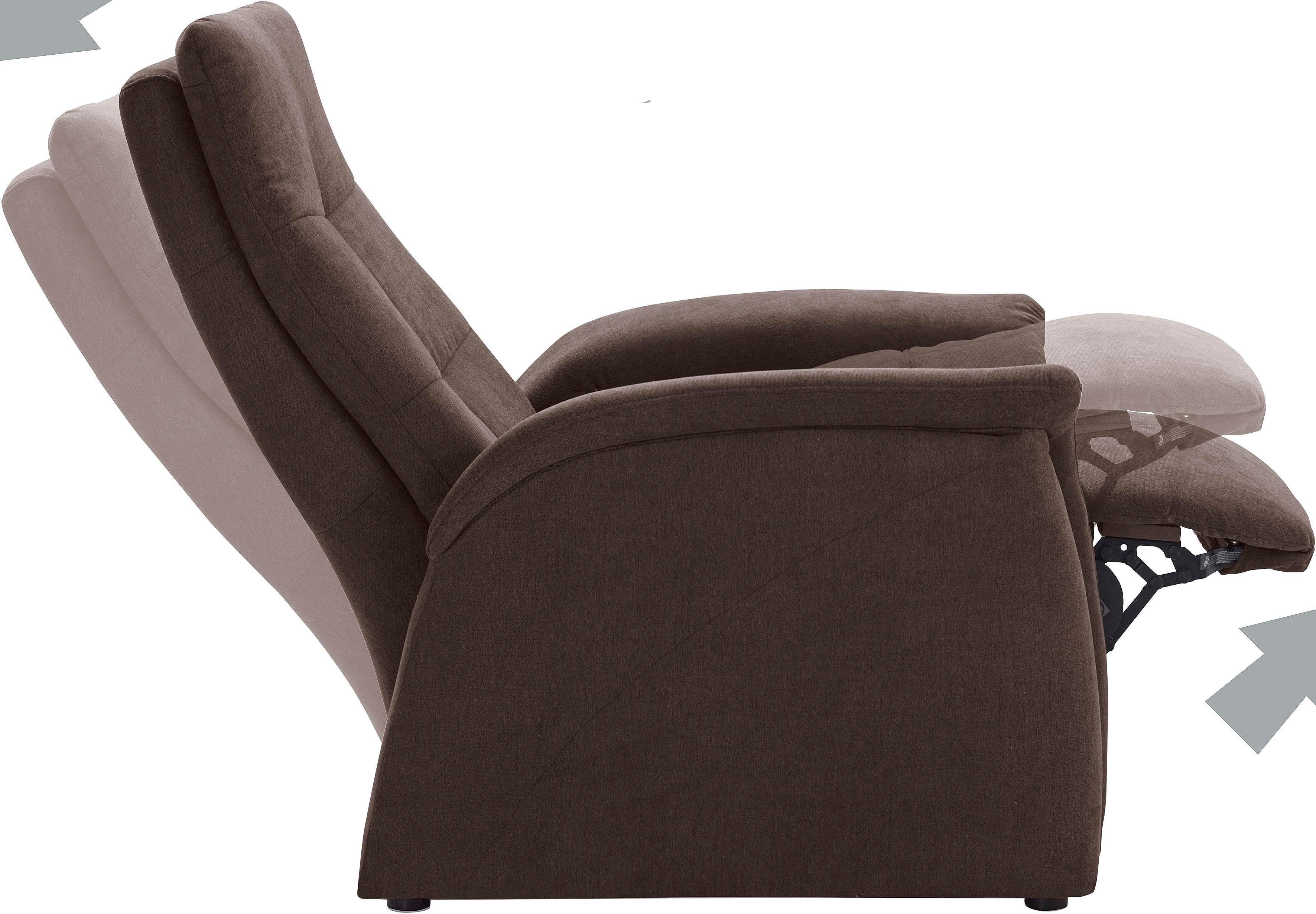 exxpo - sofa fashion Fauteuil Tivoli, hoge rugleuningstoel, relaxstoel, bioscoopstoel, comfortabel (set)