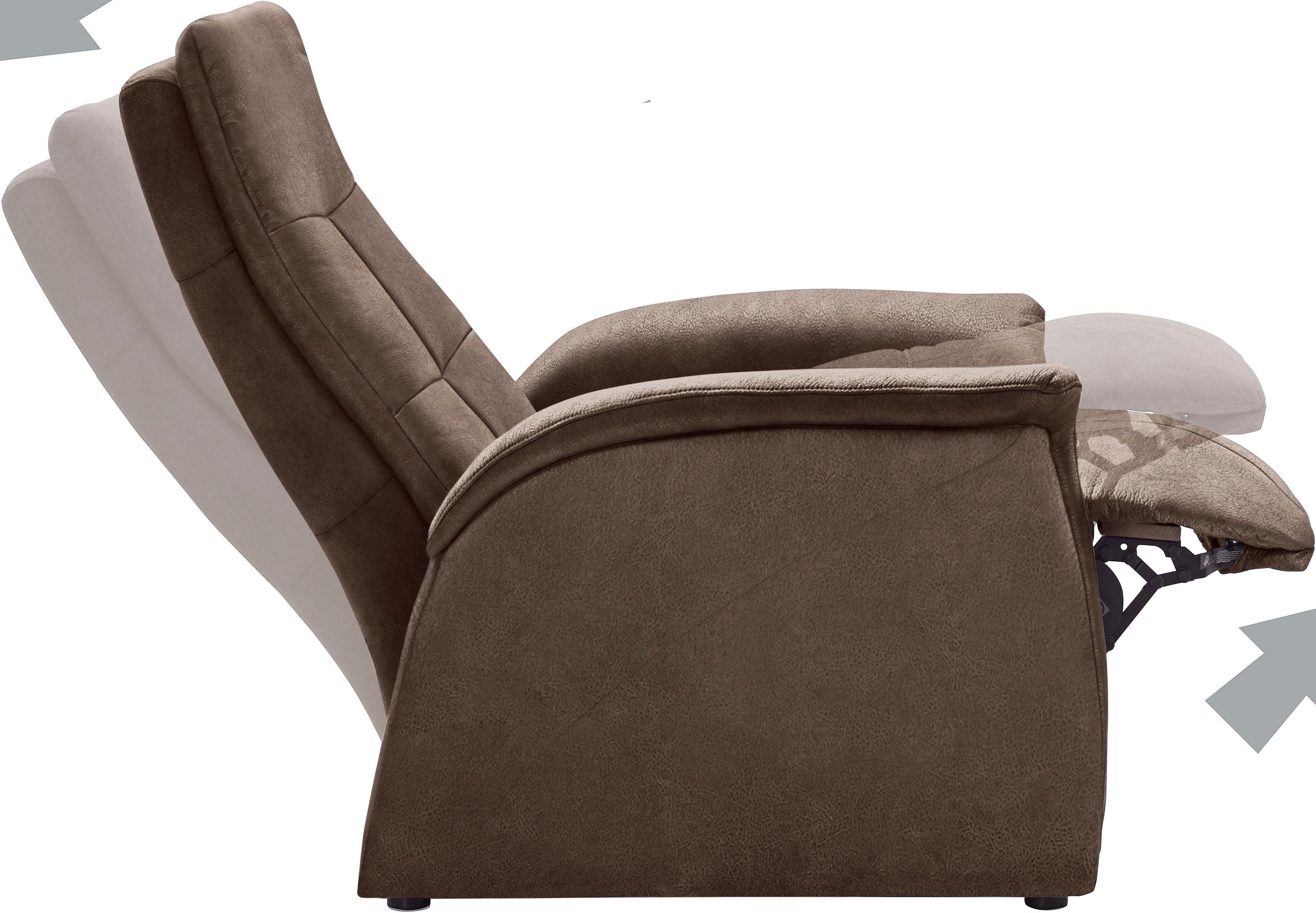 exxpo - sofa fashion Fauteuil Tivoli, hoge rugleuningstoel, relaxstoel, bioscoopstoel, comfortabel (set)