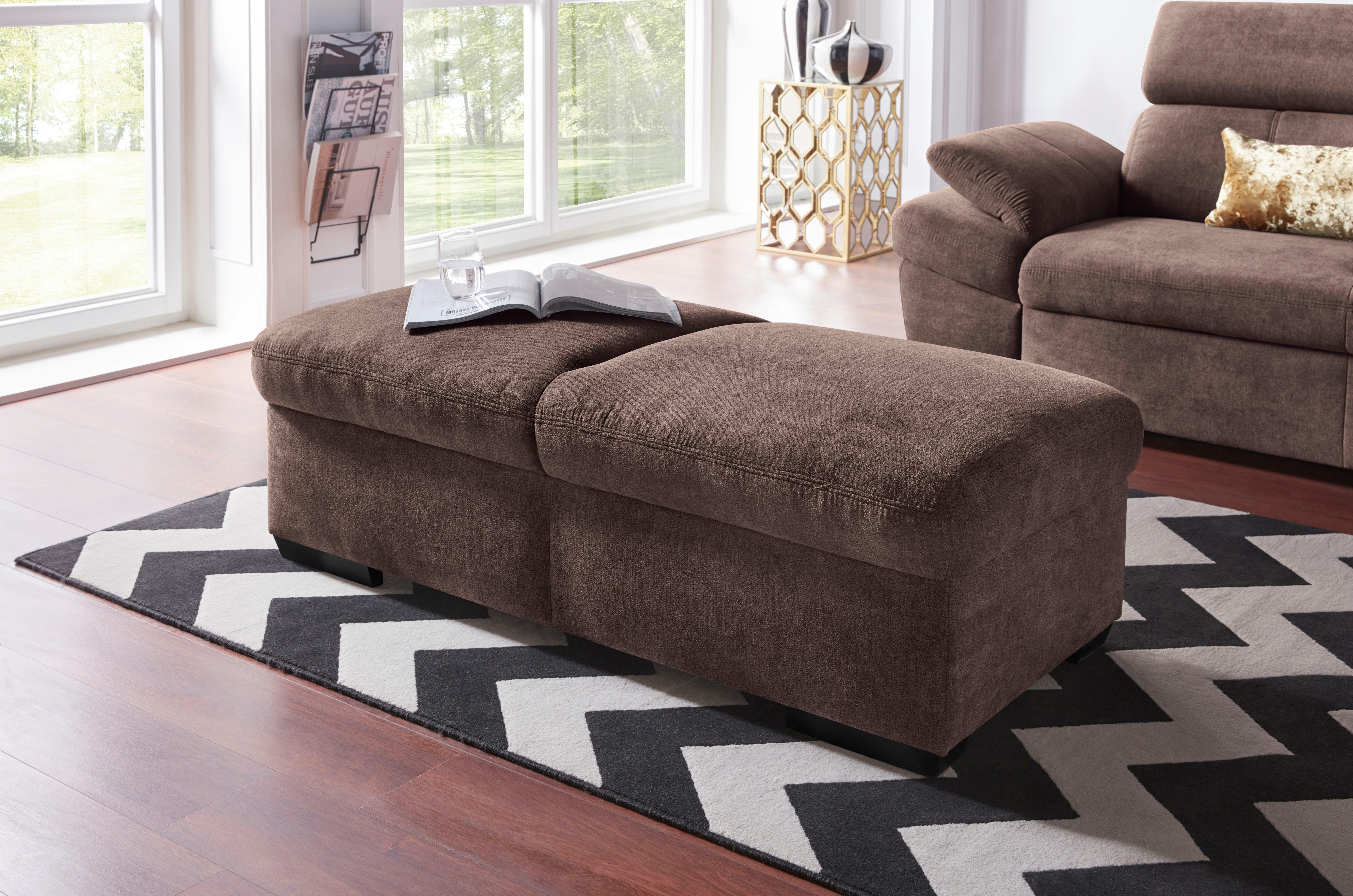 exxpo - sofa fashion Hocker Salerno, bankkruk met geweldig zitcomfort