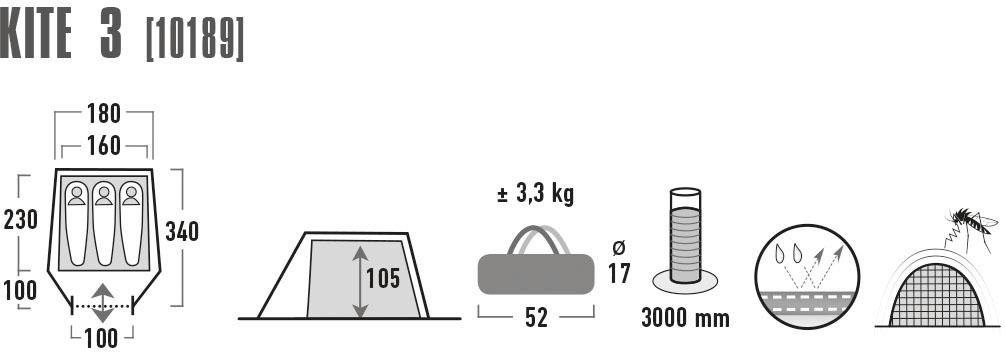 High Peak Tunneltent Kite 3