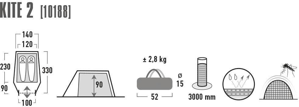 High Peak Tunneltent Kite 2