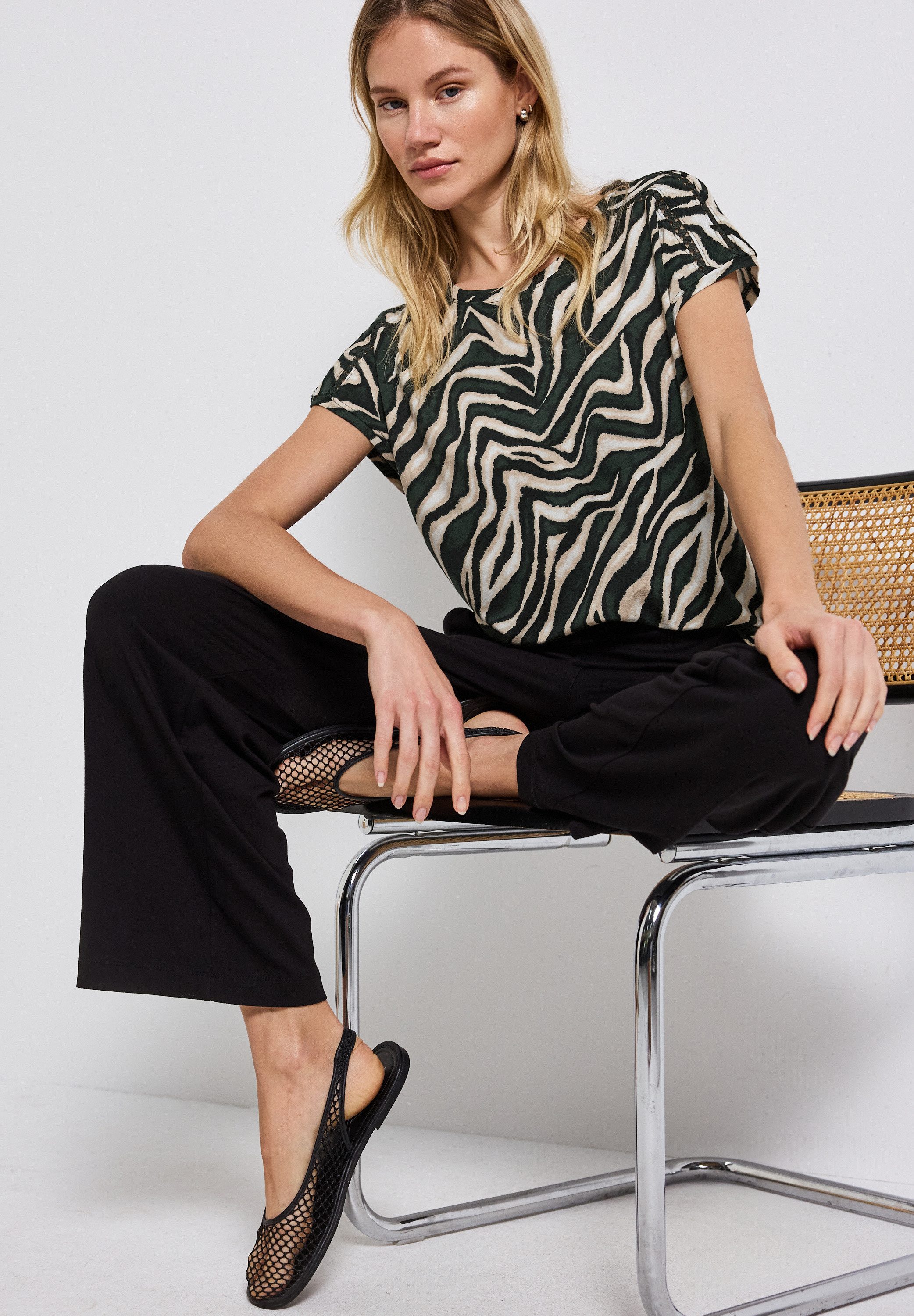 STREET ONE Shirttop met print all-over