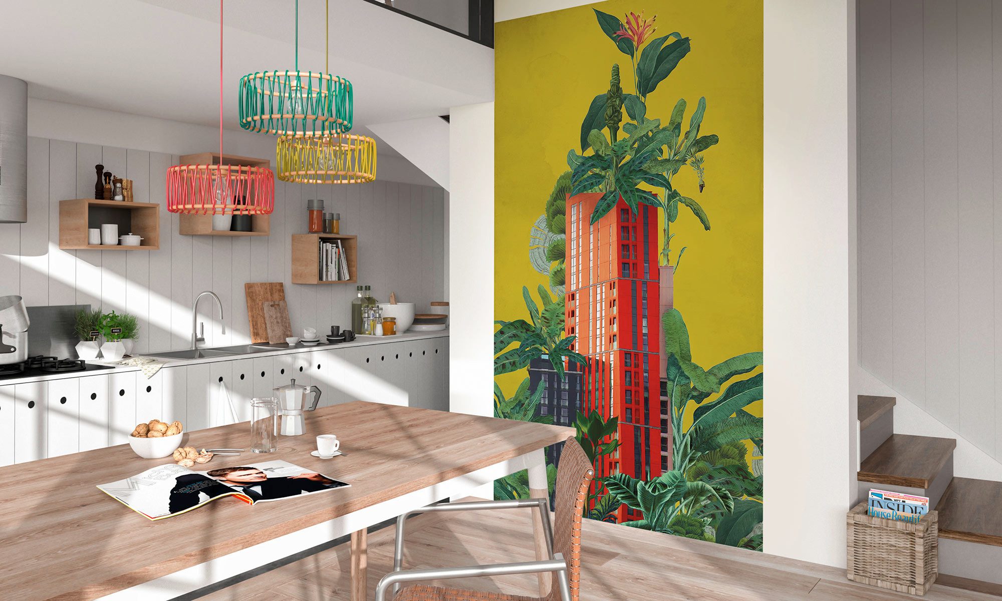 Komar Fotobehang Komar vlies fotobehang - Plant House - maat 150 x 250 cm (set)