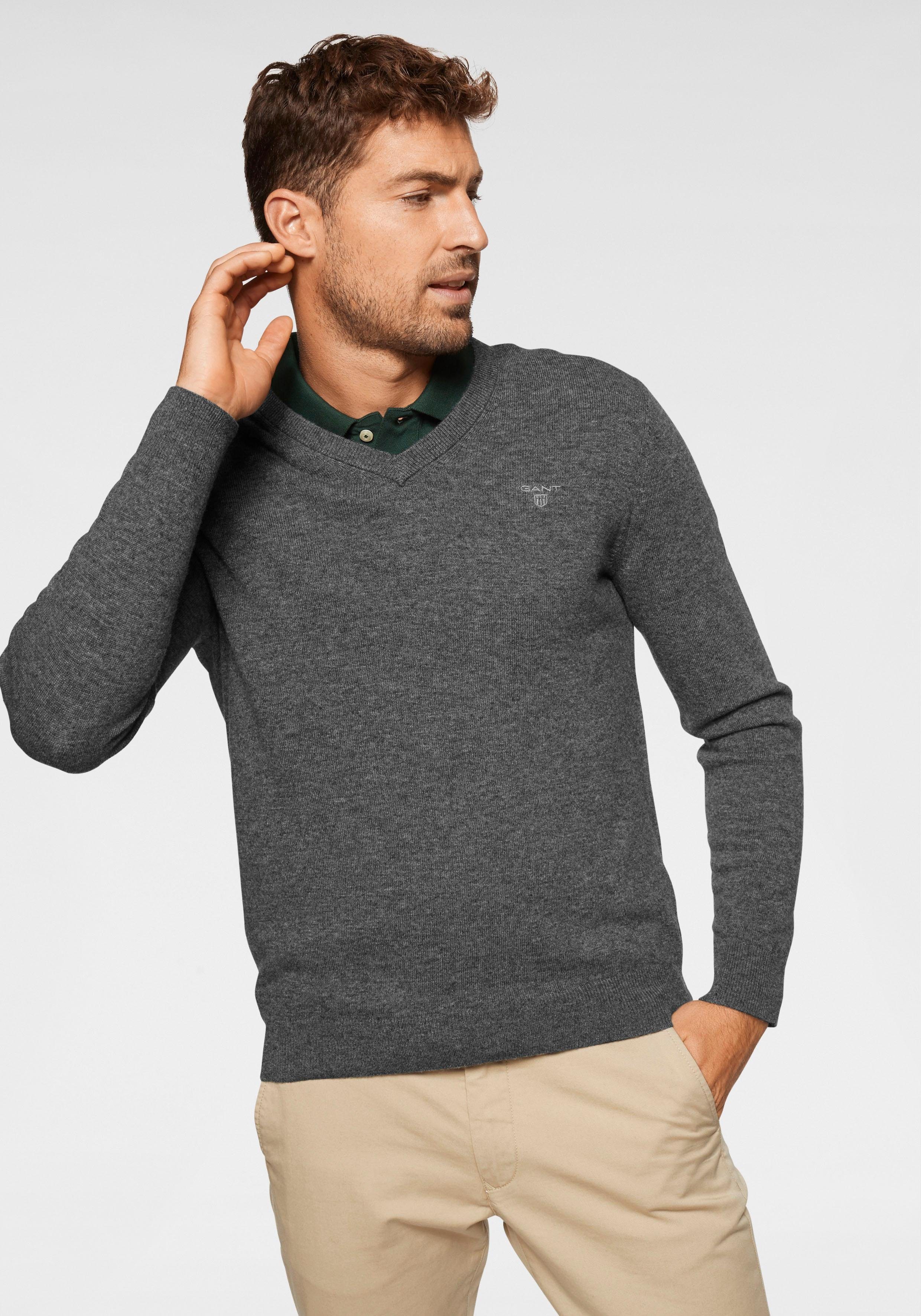 Gant trui met V hals snel gevonden | OTTO Gant truien met ronde hals of V hals