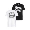 lonsdale t-shirt bylchan (set, set van 2) wit