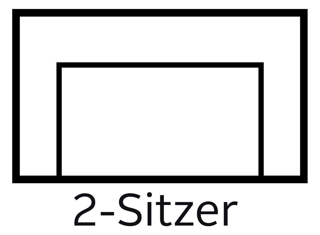 Home affaire 2-zitsbank TRIPLO met golfsysteem, afmetingen B/D/H: 165/100/89 cm Bank met stiksel in het ruggebied, incl. rugkussen en sierkussen