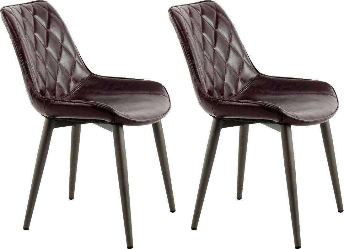 Kayoom Stoel Cecil 110 2-delige set, moderne kleuren, rugleuning met stijlvol stikpatroon