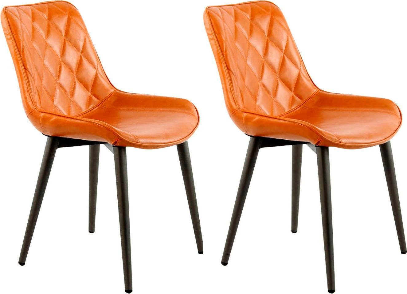 Kayoom Stoel Cecil 110 2-delige set, moderne kleuren, rugleuning met stijlvol stikpatroon