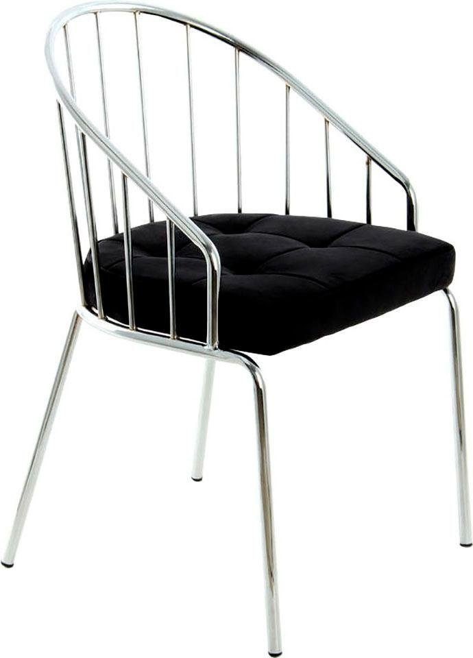 Kayoom Stoel Palma, minimalistische stoel, doorlopend frame van stevig metaal (1 stuk)