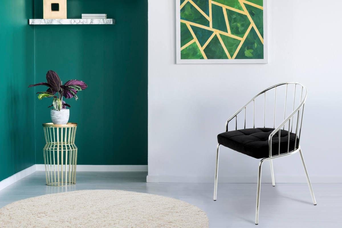 Kayoom Stoel Palma, minimalistische stoel, doorlopend frame van stevig metaal (1 stuk)